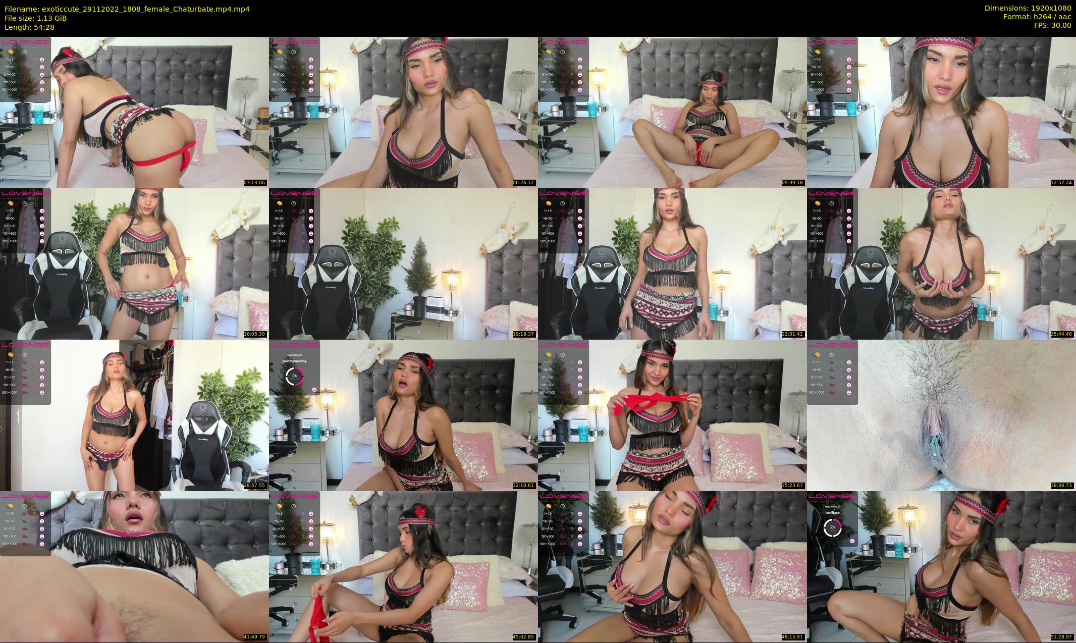 exoticcute — 55 minute Chaturbate female cam show recording, 1080p, Nov 29, 2022