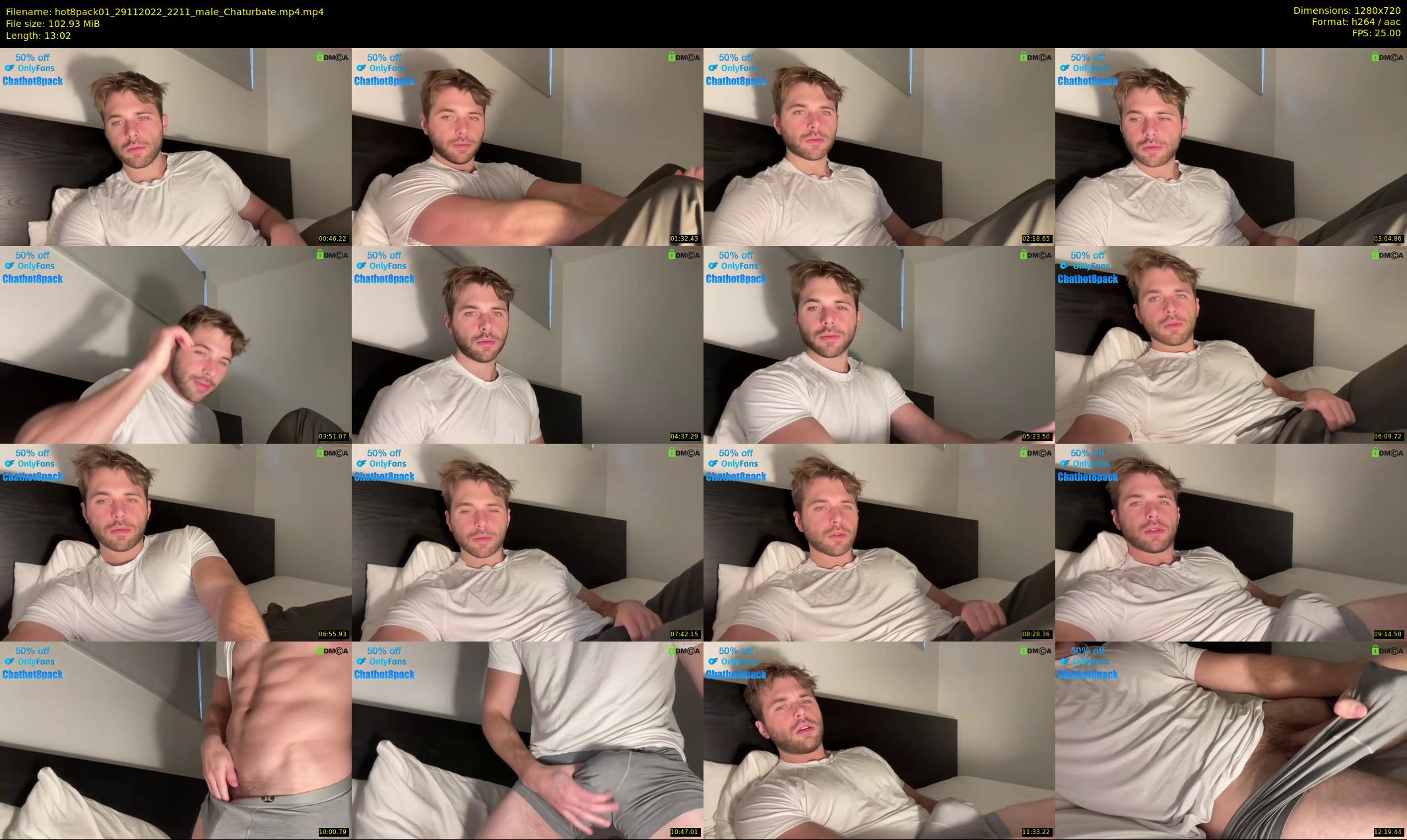 hot8pack01 — 14 minute Chaturbate male cam show recording, 720p, Nov 29, 2022