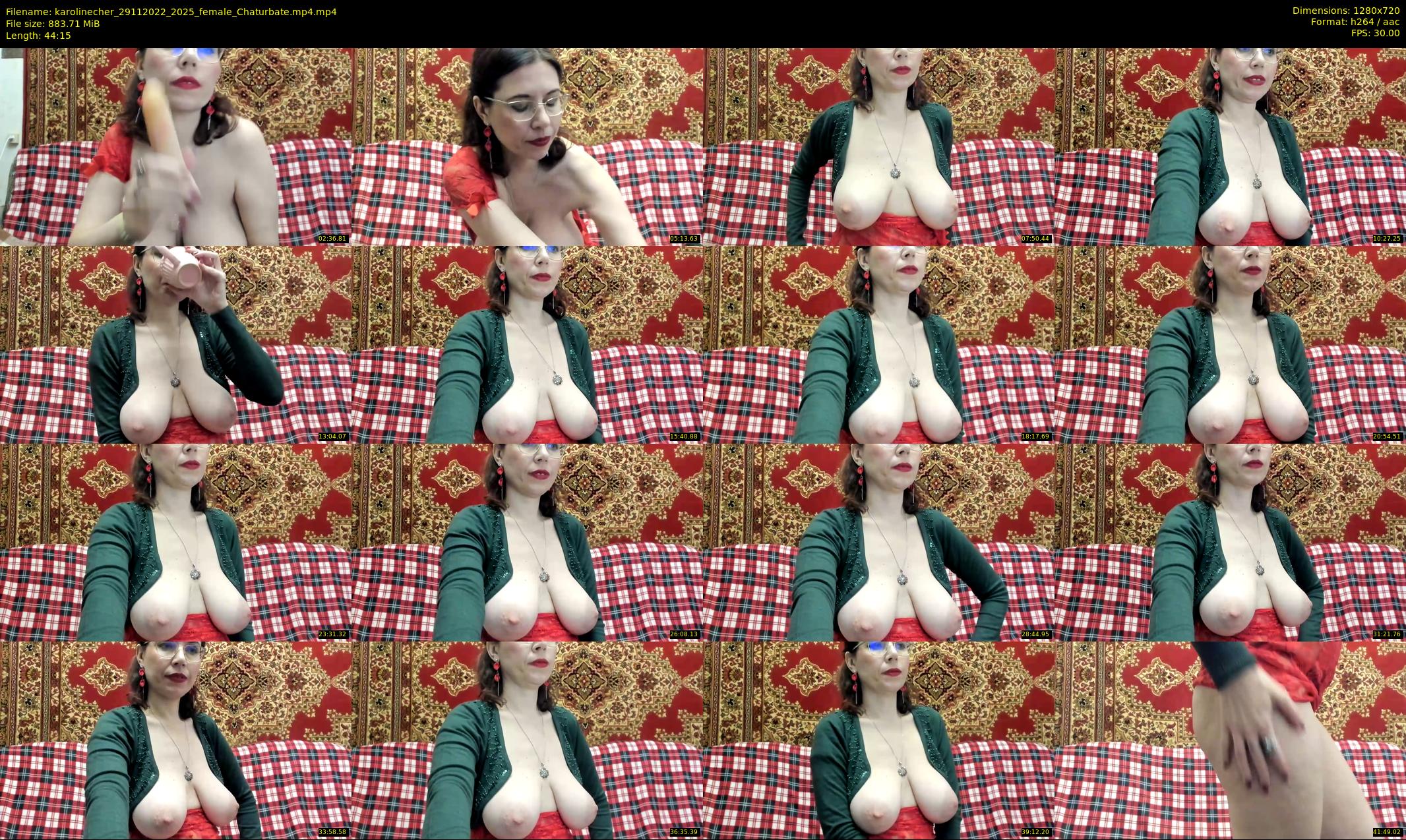 karolinecher — 45 minute Chaturbate female cam show recording, 720p, Nov 29, 2022