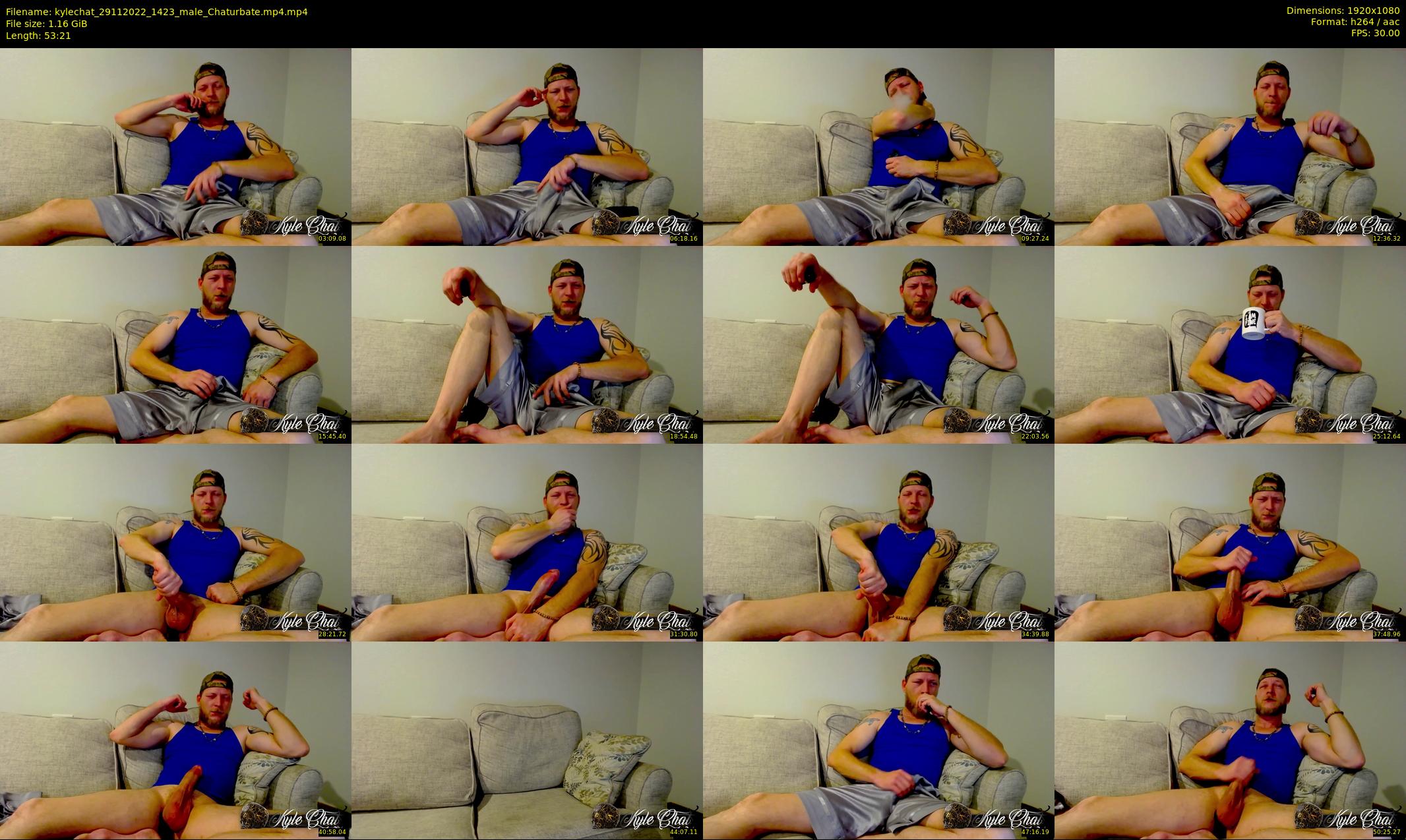 kylechat — 54 minute Chaturbate male cam show recording, 1080p, Nov 29, 2022
