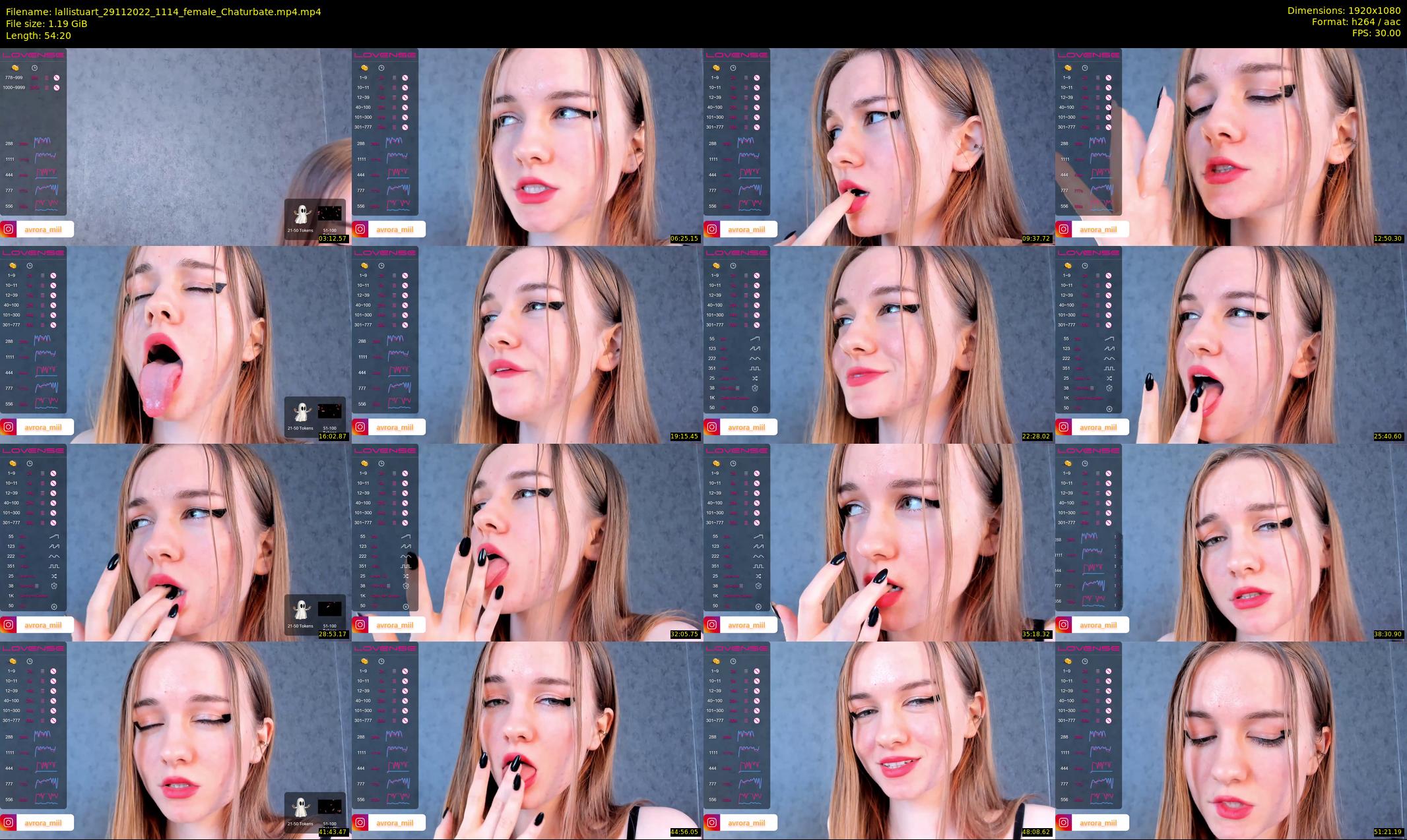 lallistuart — 55 minute Chaturbate female cam show recording, 1080p, Nov 29, 2022