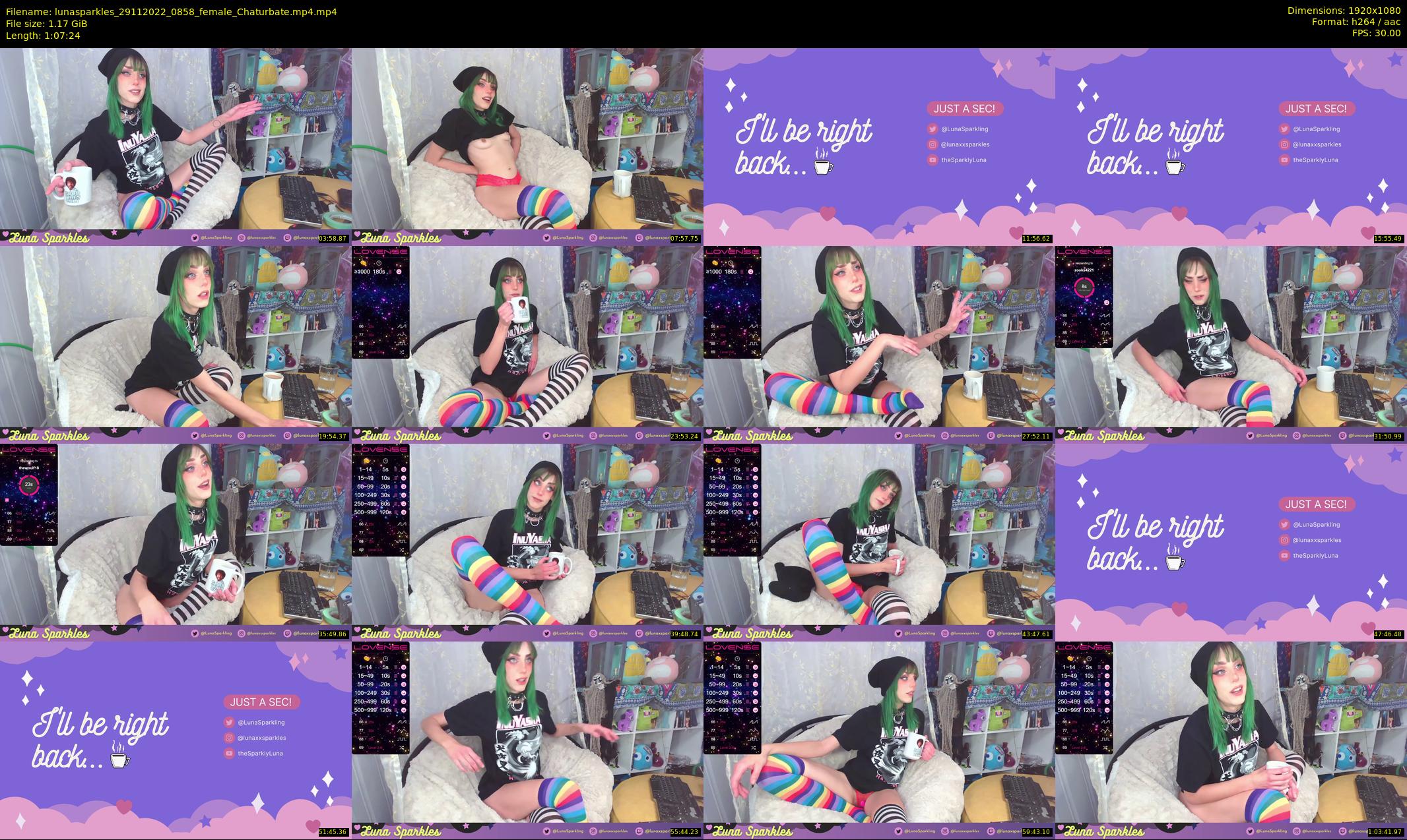lunasparkles — 68 minute Chaturbate female cam show recording, 1080p, Nov 29, 2022