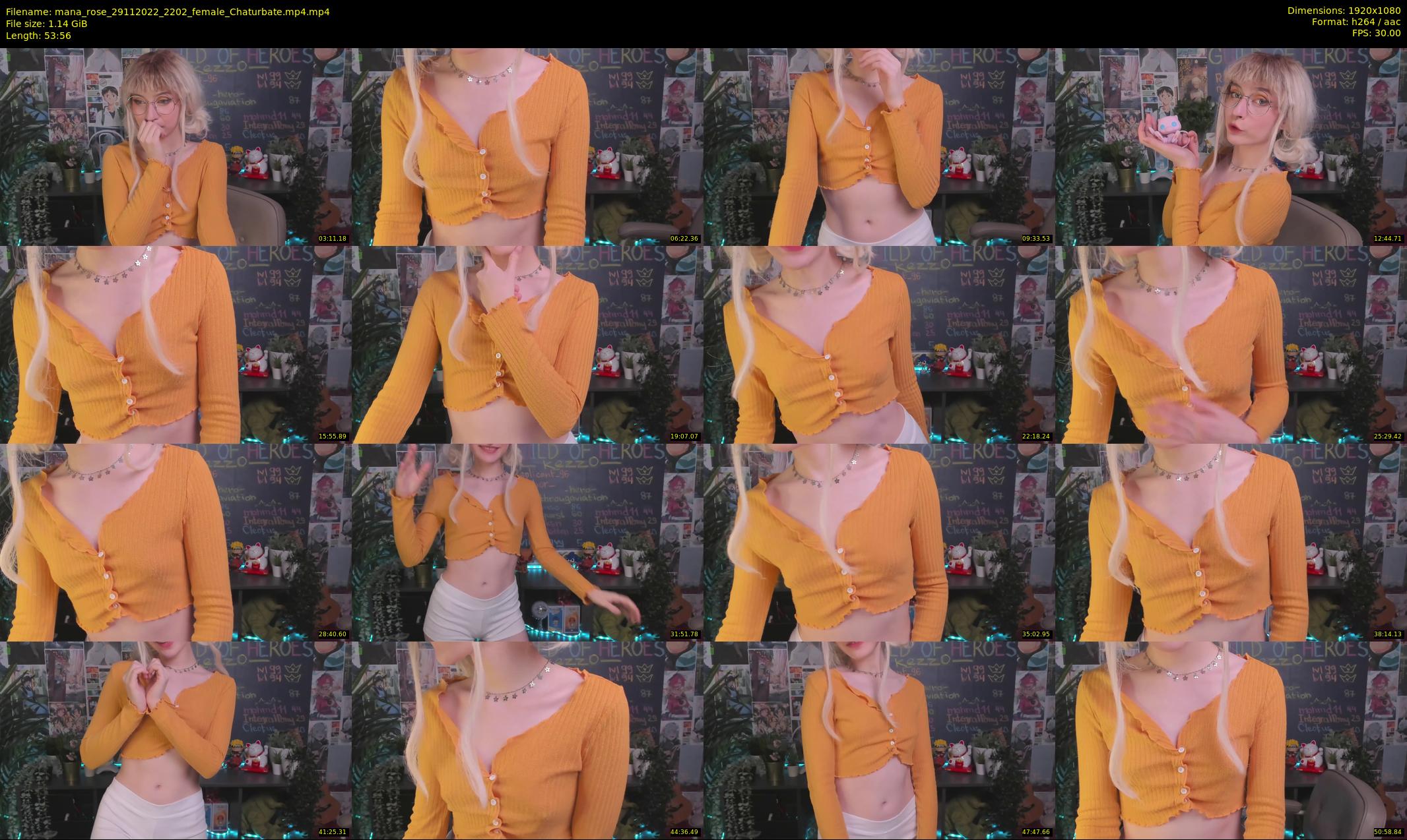 mana_rose — 54 minute Chaturbate female cam show recording, 1080p, Nov 29, 2022