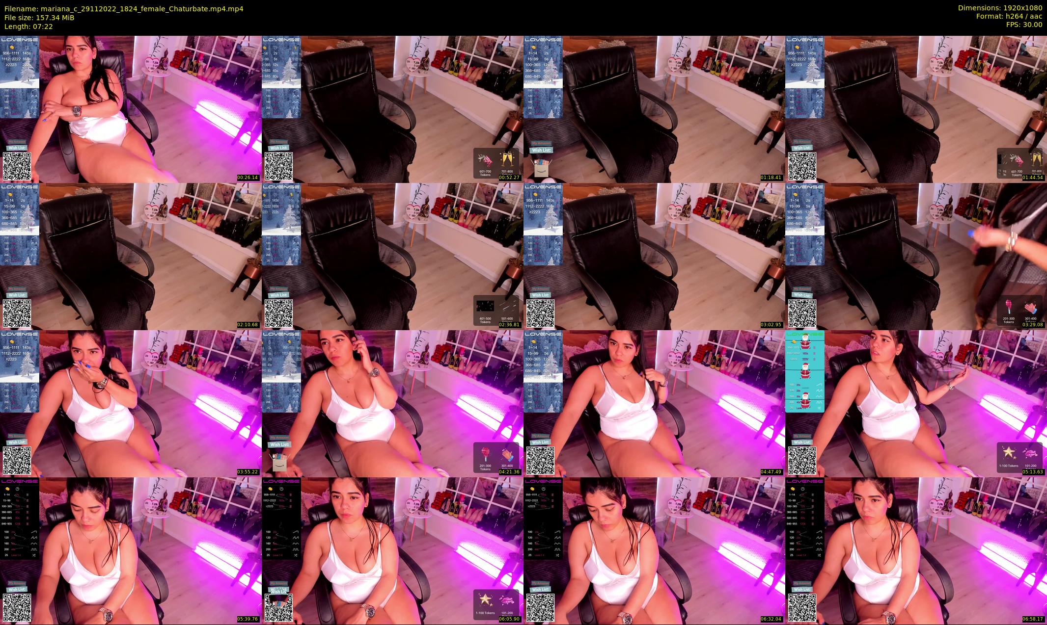mariana_c — 8 minute Chaturbate female cam show recording, 1080p, Nov 29, 2022