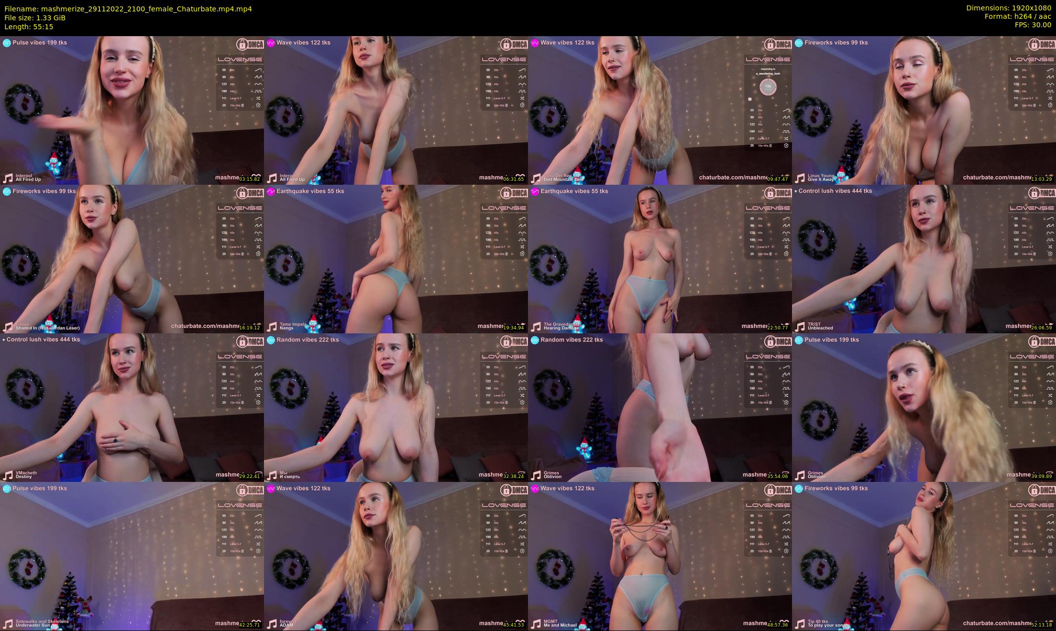 mashmerize — 56 minute Chaturbate female cam show recording, 1080p, Nov 29, 2022