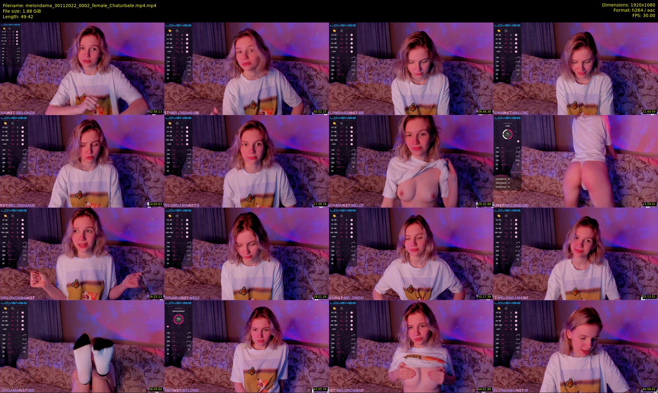 melondama — 50 minute Chaturbate female cam show recording, 1080p, Nov 30, 2022