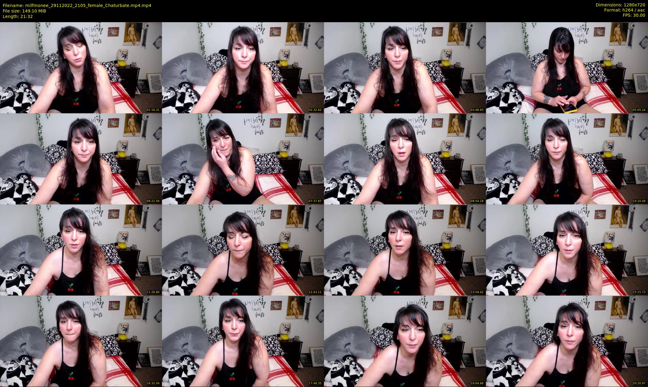 milfmonee — 22 minute Chaturbate female cam show recording, 720p, Nov 29, 2022