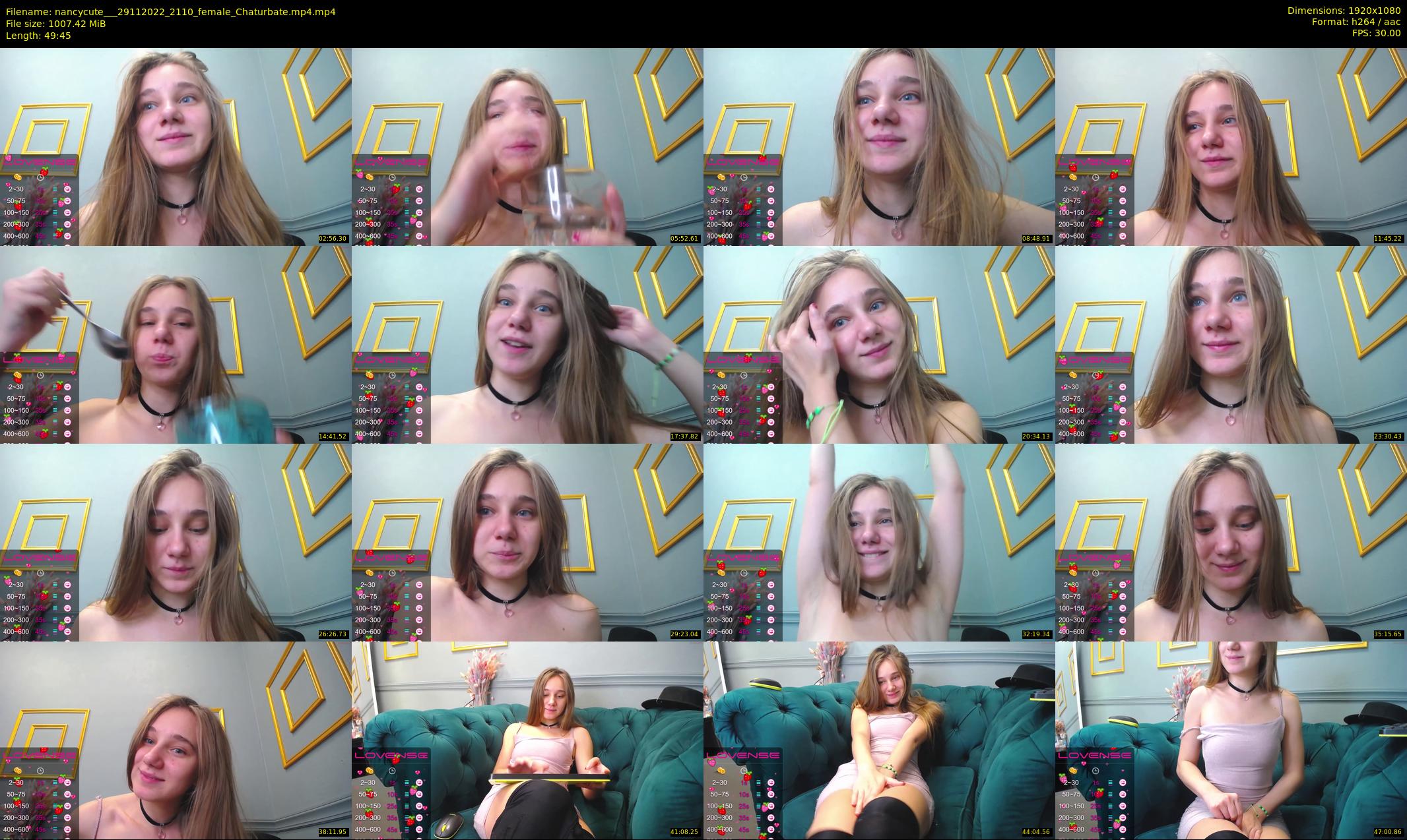 nancycute__ — 50 minute Chaturbate female cam show recording, 1080p, Nov 29, 2022