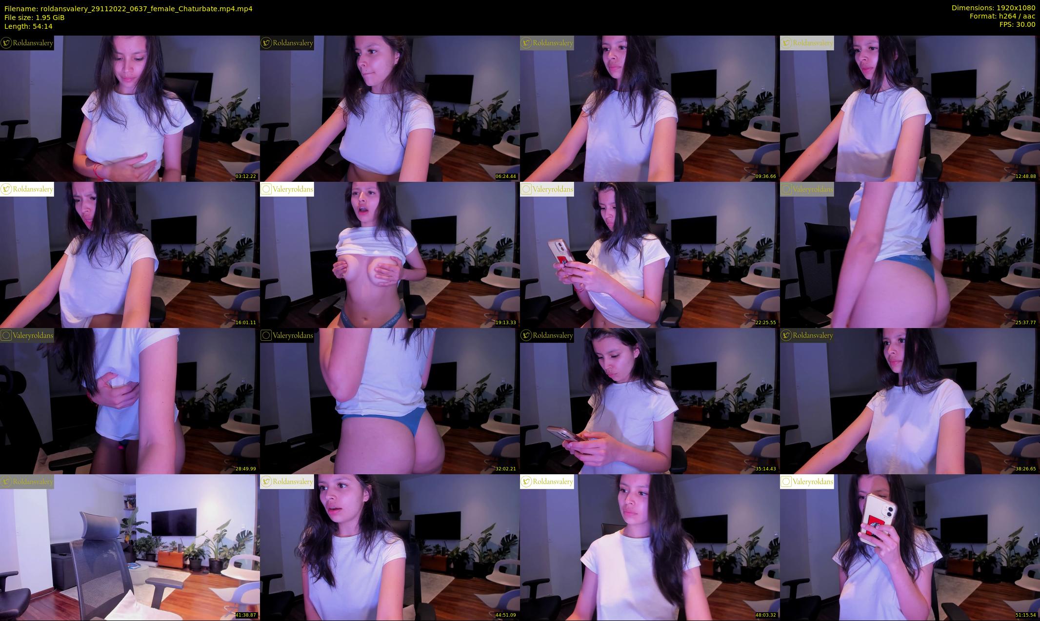 roldansvalery — 55 minute Chaturbate female cam show recording, 1080p, Nov 29, 2022