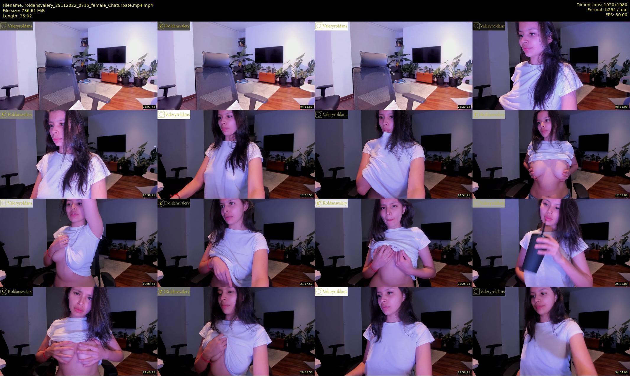 roldansvalery — 37 minute Chaturbate female cam show recording, 1080p, Nov 29, 2022