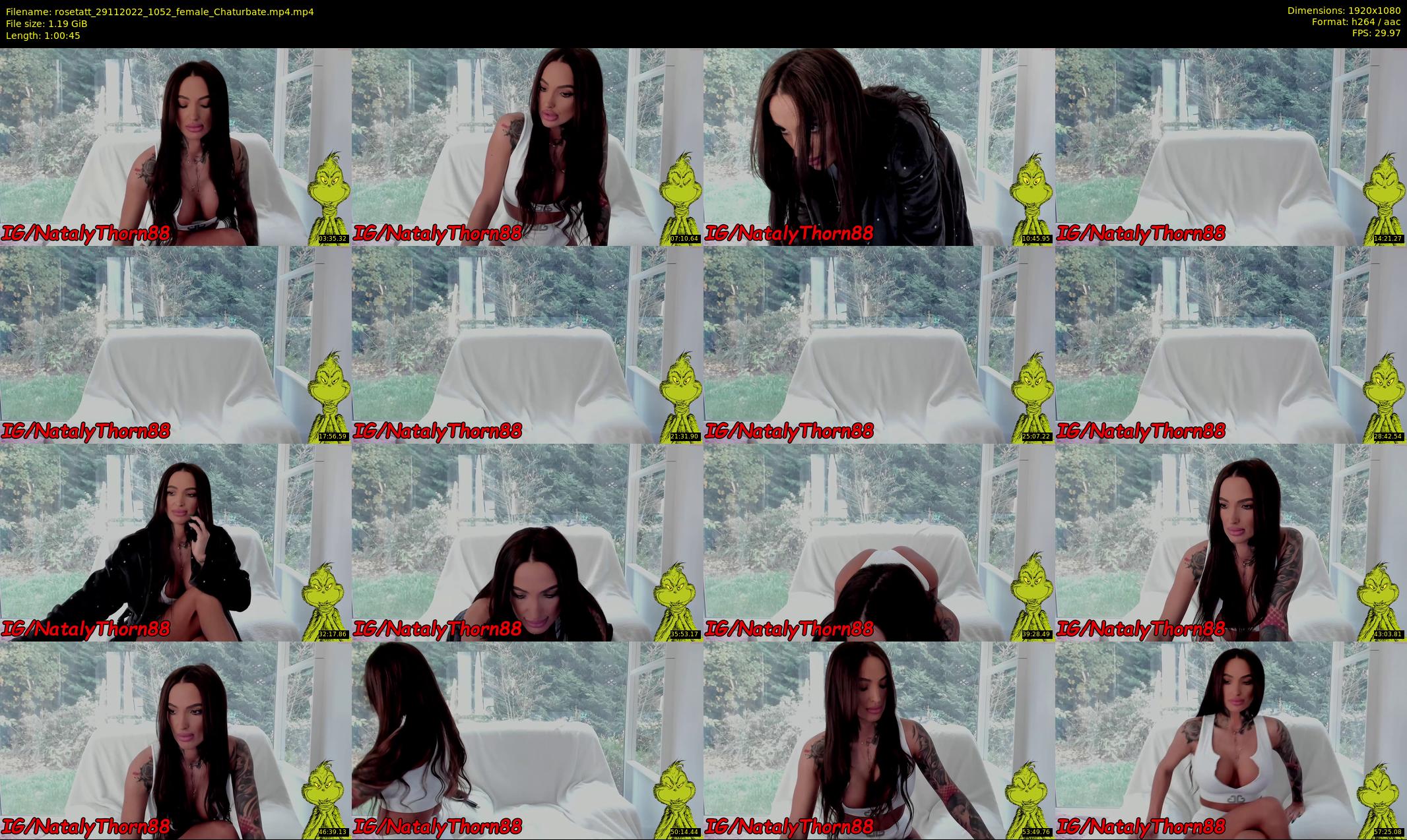 rosetatt — 61 minute Chaturbate female cam show recording, 1080p, Nov 29, 2022