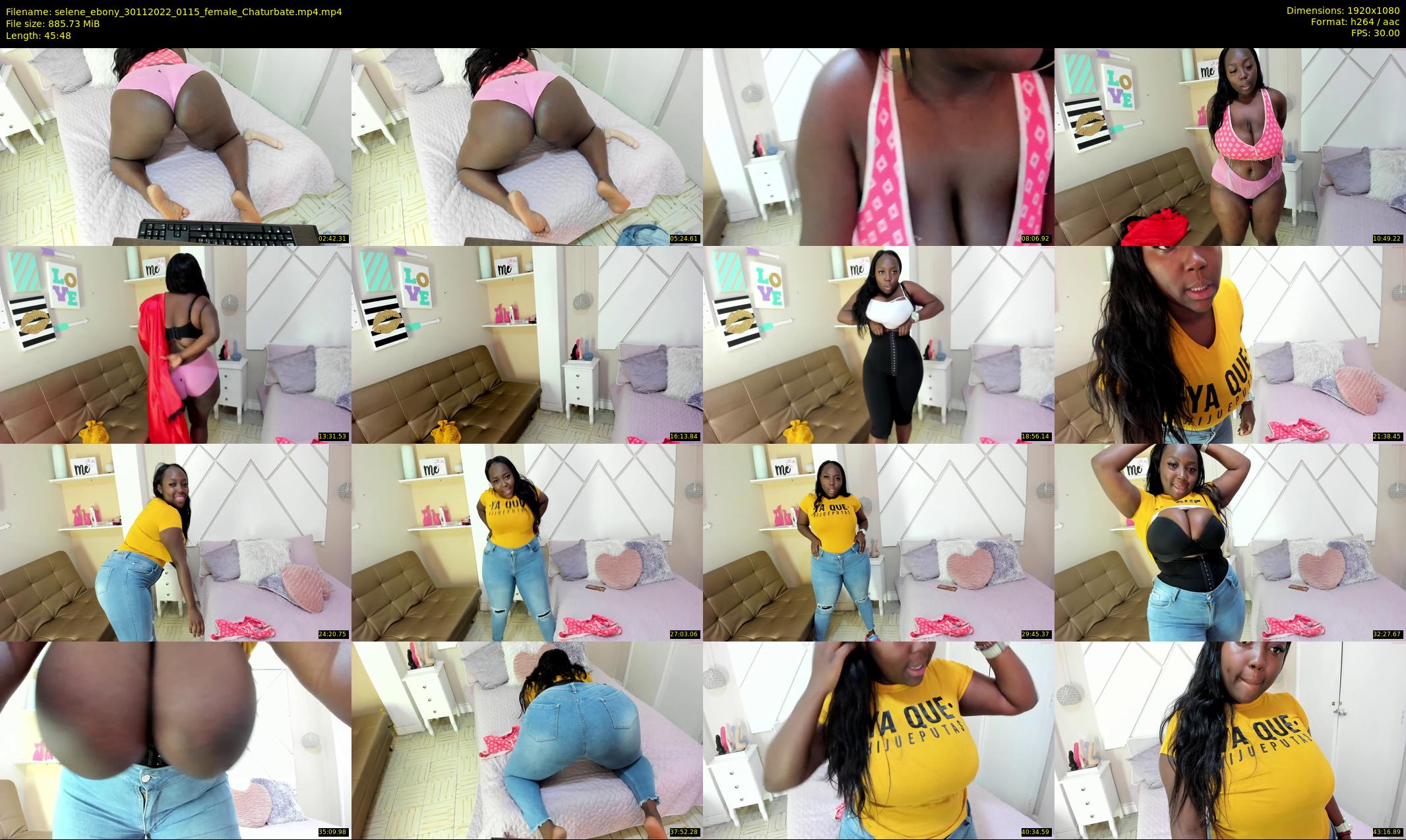 selene_ebony — 46 minute Chaturbate female cam show recording, 1080p, Nov 30, 2022