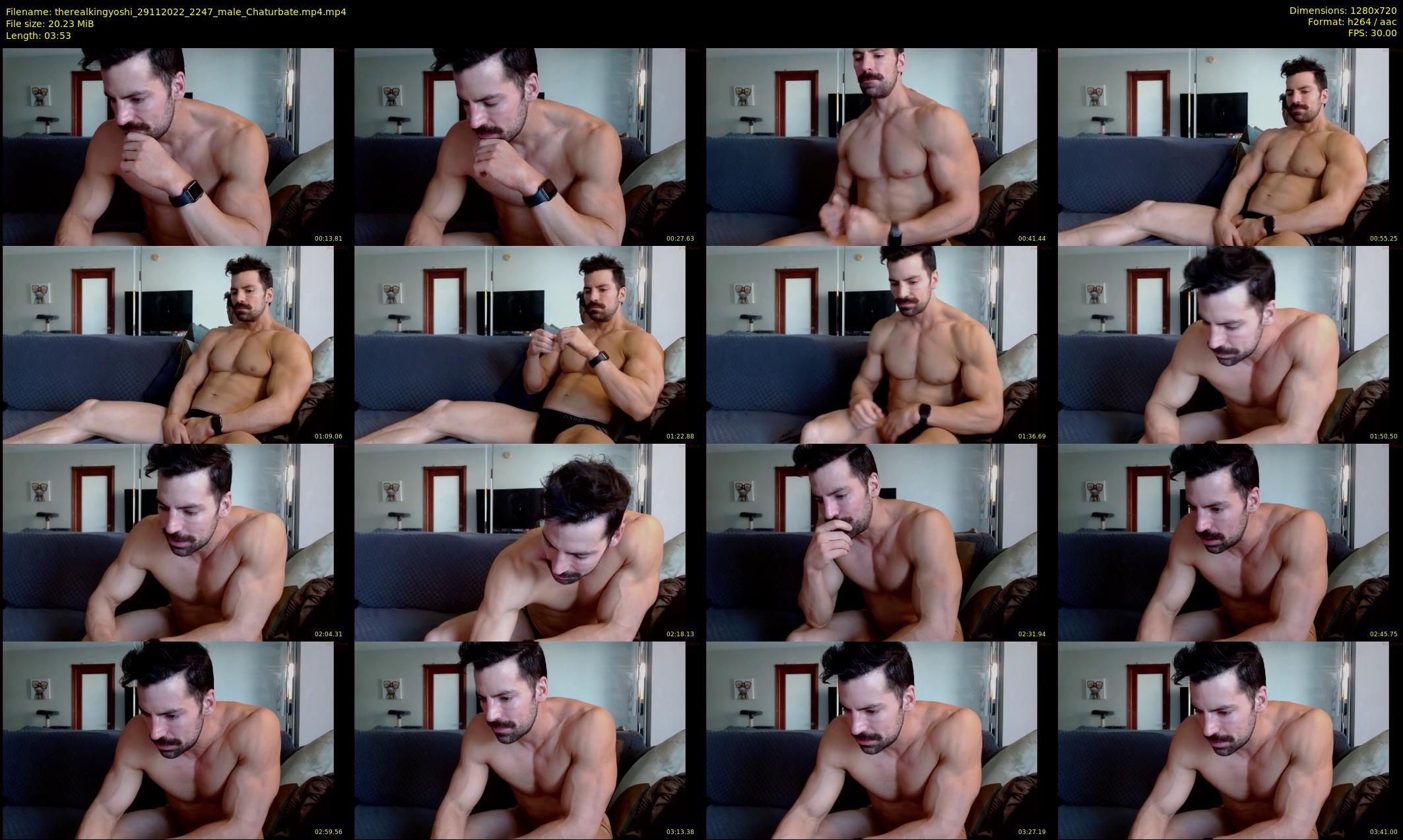 therealkingyoshi — 4 minute Chaturbate male cam show recording, 720p, Nov 29, 2022