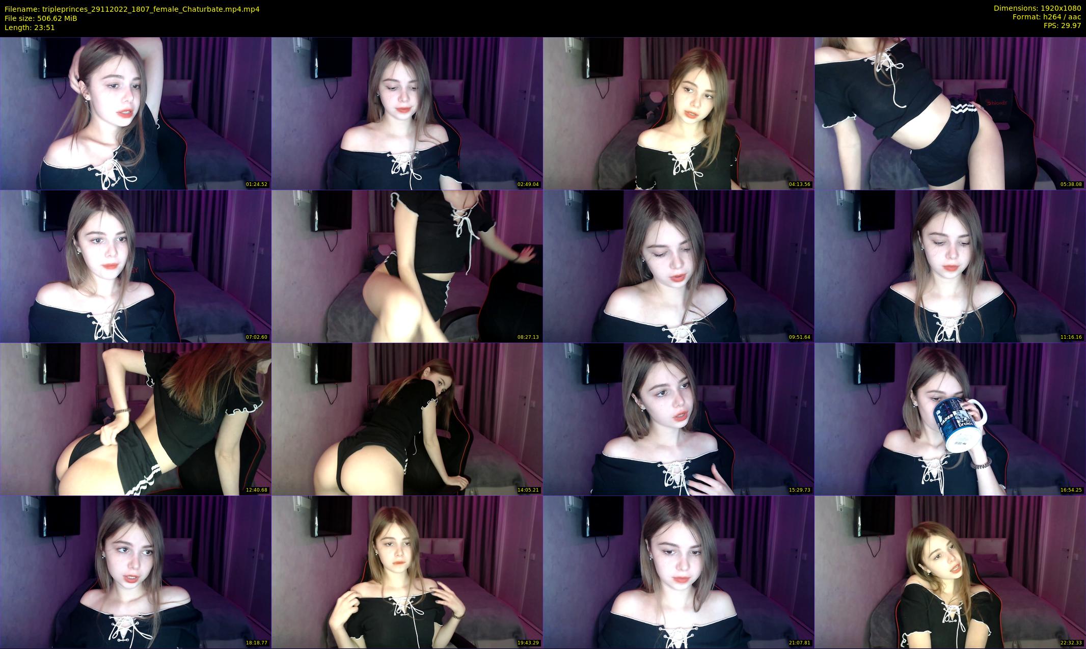 tripleprinces — 24 minute Chaturbate female cam show recording, 1080p, Nov 29, 2022