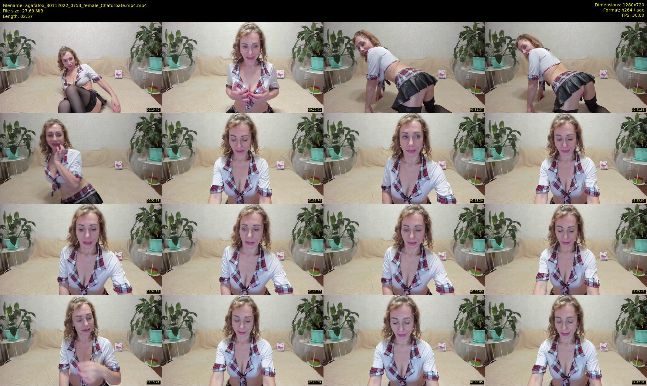 agatafox — 3 minute Chaturbate female cam show recording, 720p, Nov 30, 2022