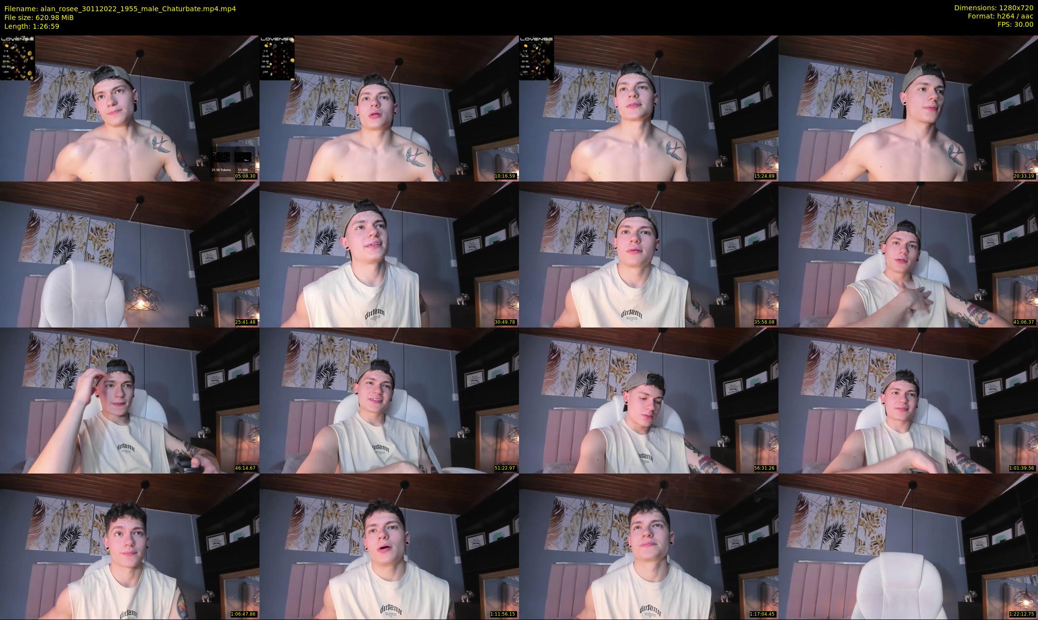 alan_rosee — 87 minute Chaturbate male cam show recording, 720p, Nov 30, 2022