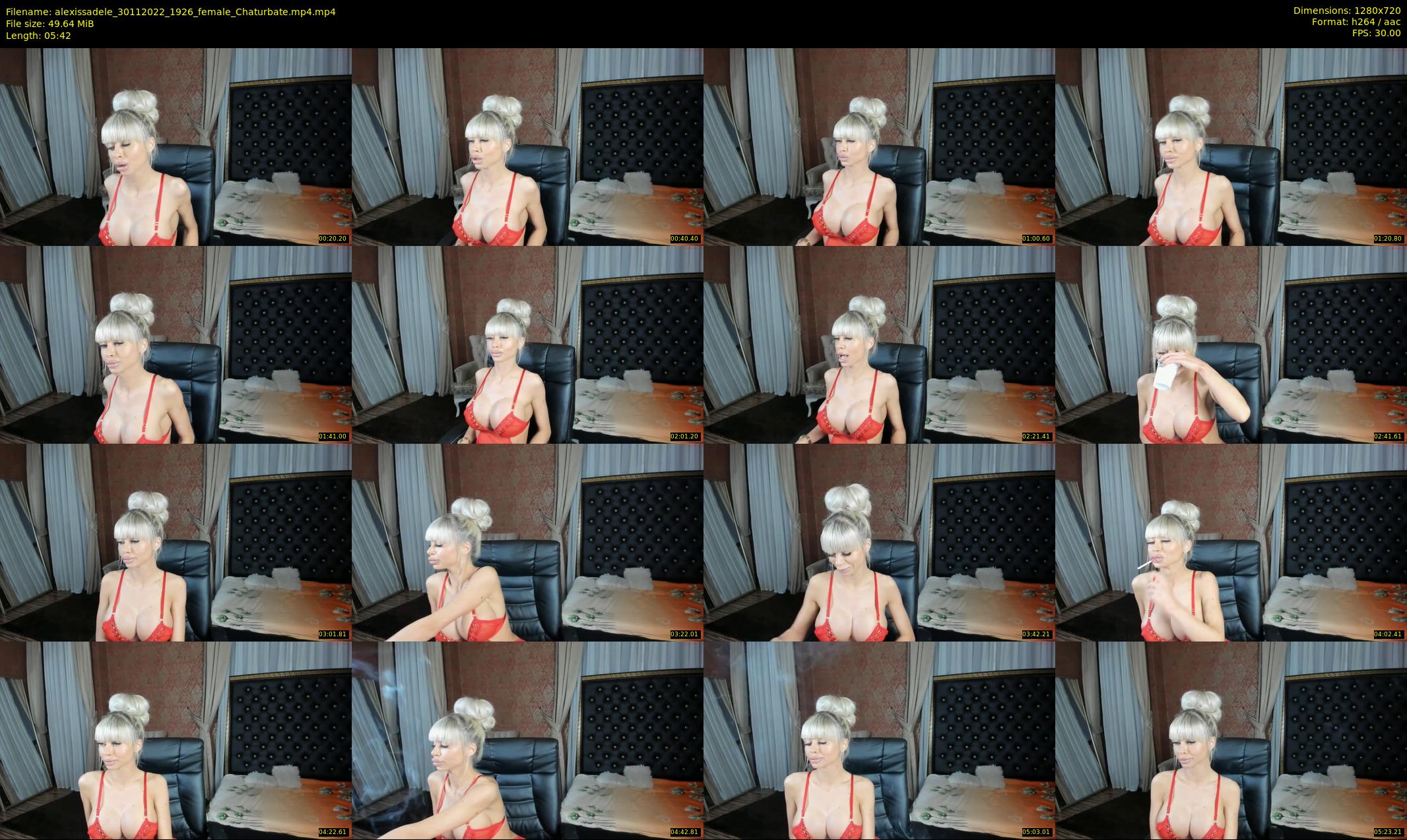 alexissadele — 6 minute Chaturbate female cam show recording, 720p, Nov 30, 2022