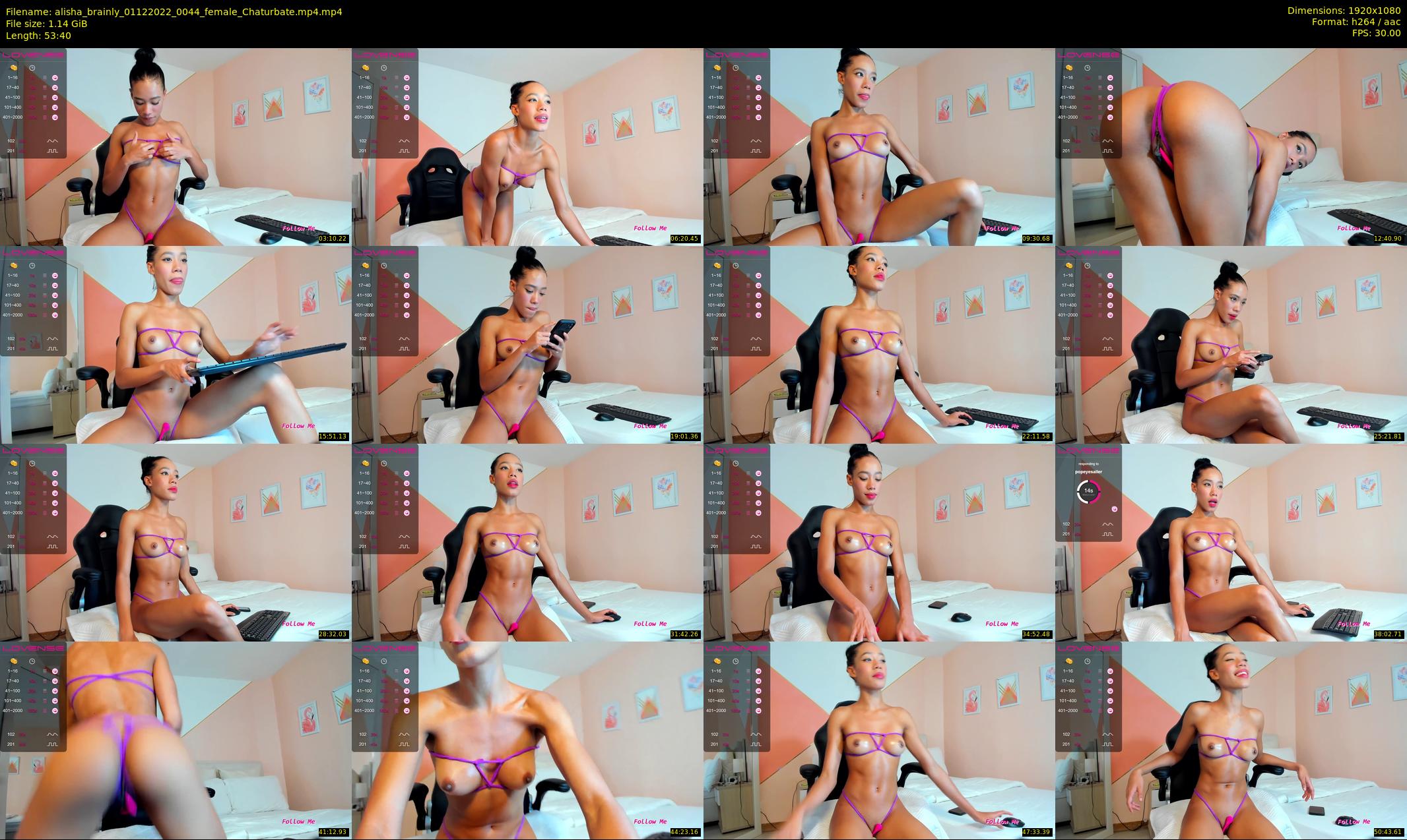 alisha_brainly — 54 minute Chaturbate female cam show recording, 1080p, Dec 1, 2022