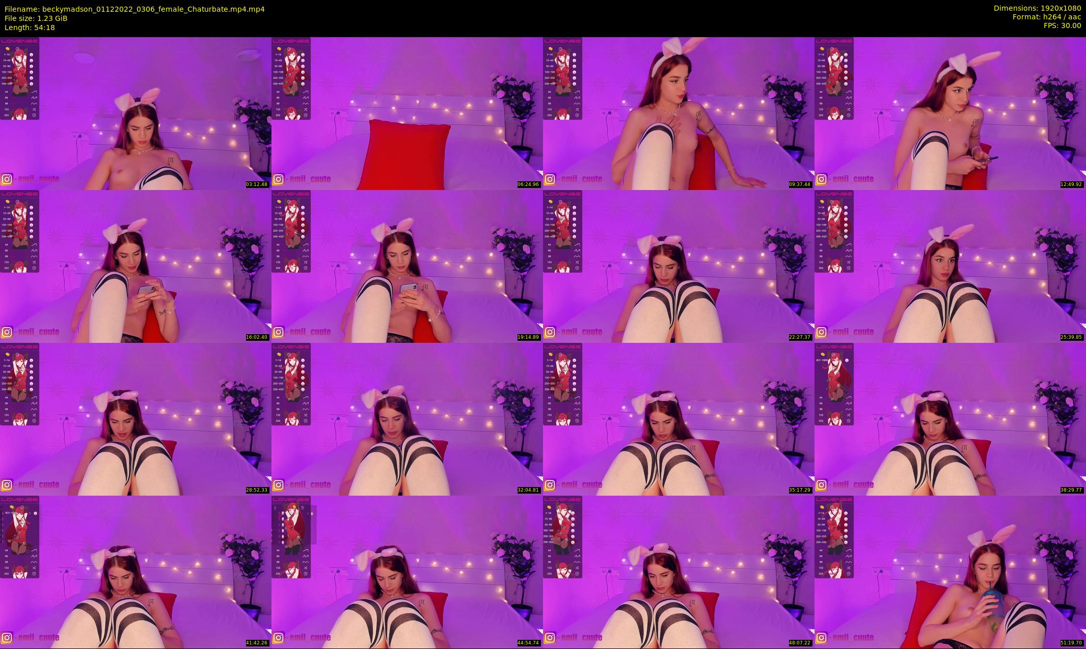 beckymadson — 55 minute Chaturbate female cam show recording, 1080p, Dec 1, 2022