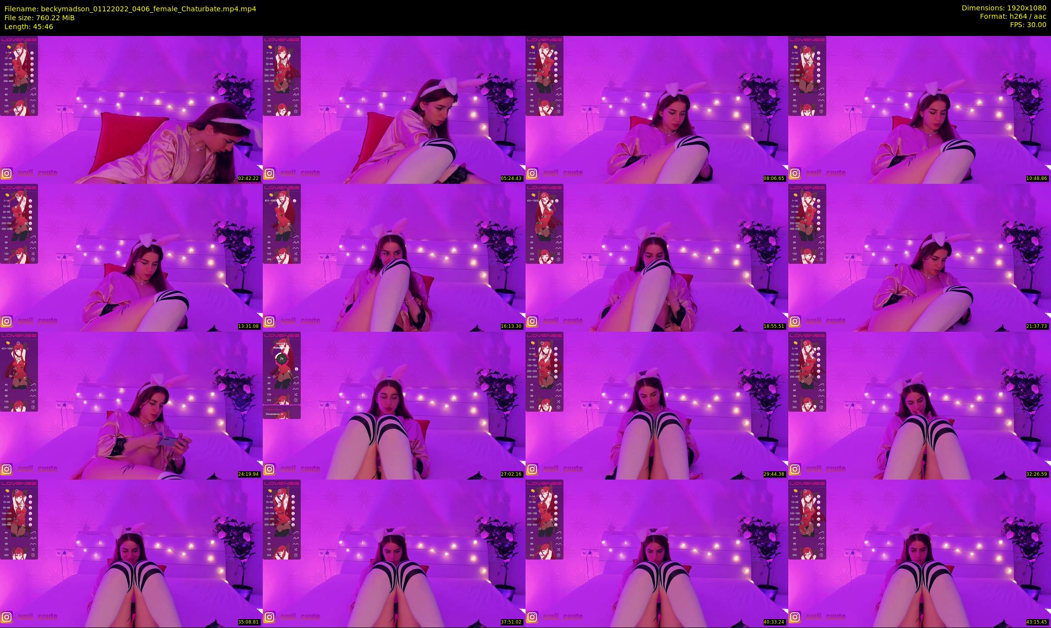 beckymadson — 46 minute Chaturbate female cam show recording, 1080p, Dec 1, 2022