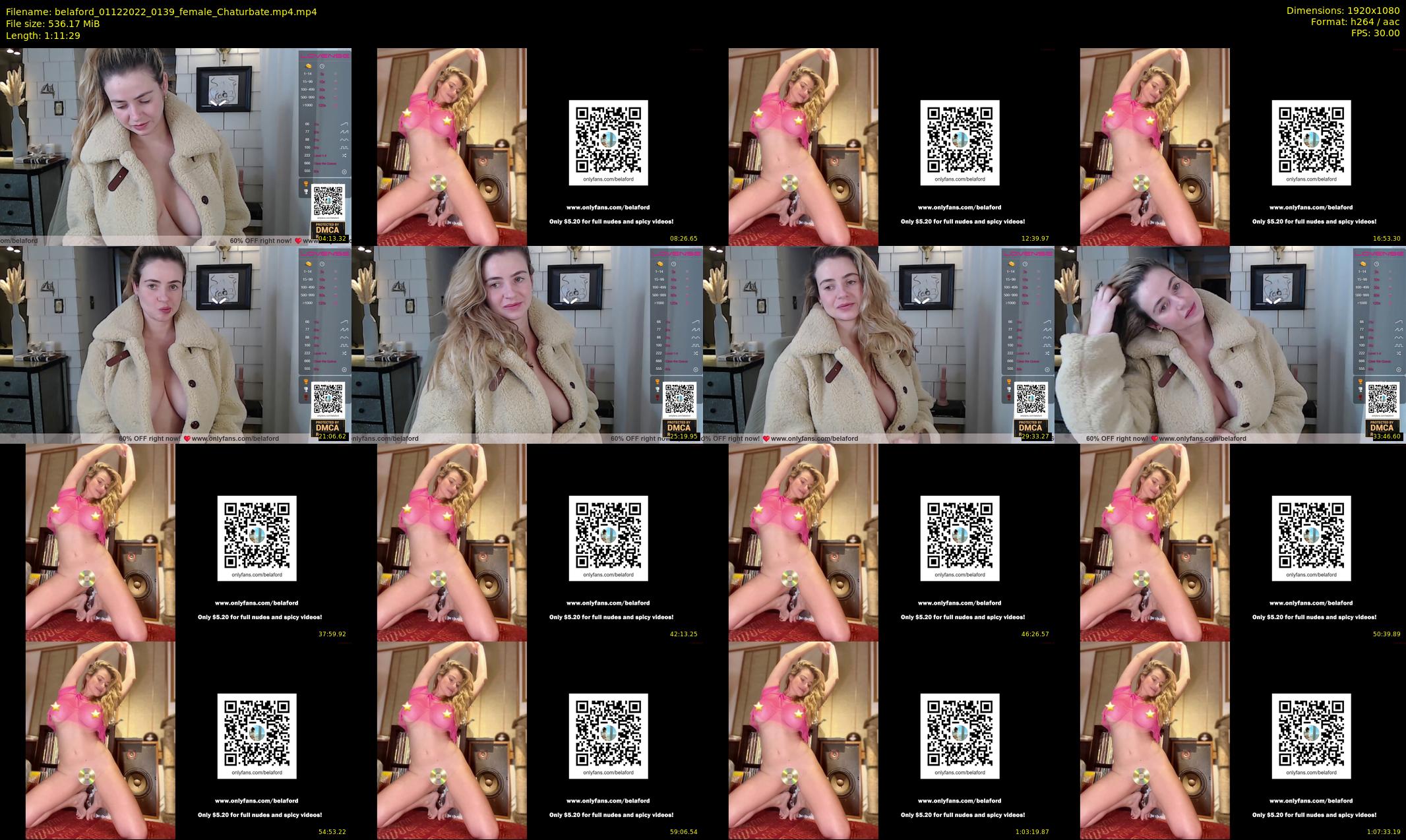 belaford — 72 minute Chaturbate female cam show recording, 1080p, Dec 1, 2022
