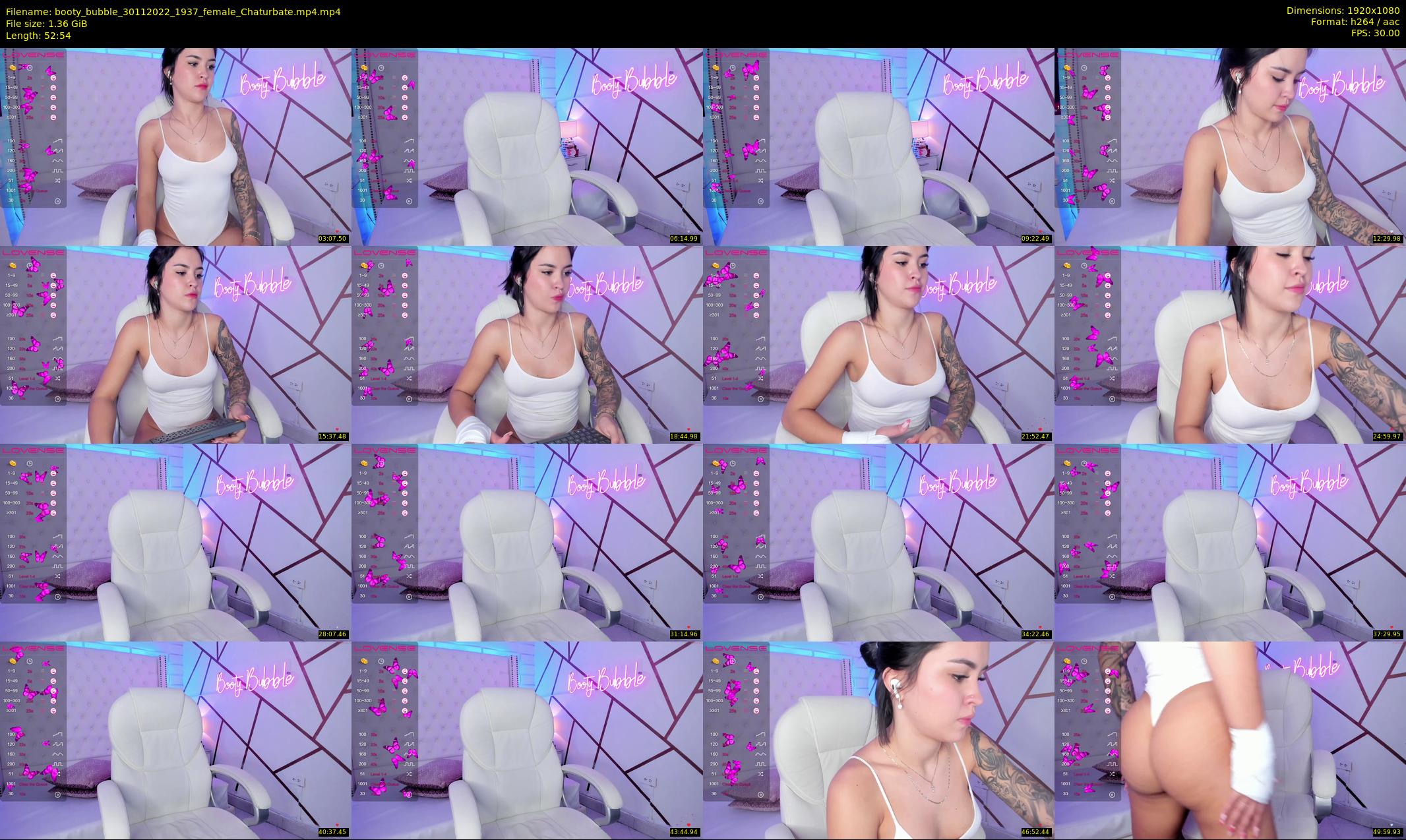booty_bubble — 53 minute Chaturbate female cam show recording, 1080p, Nov 30, 2022