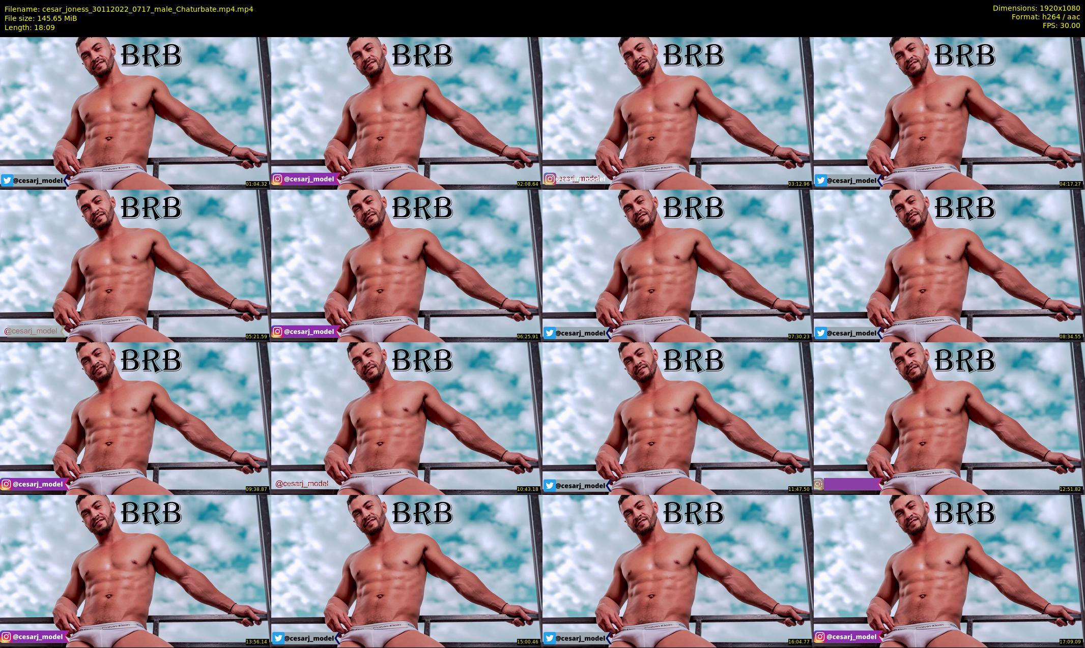 cesar_joness — 19 minute Chaturbate male cam show recording, 1080p, Nov 30, 2022