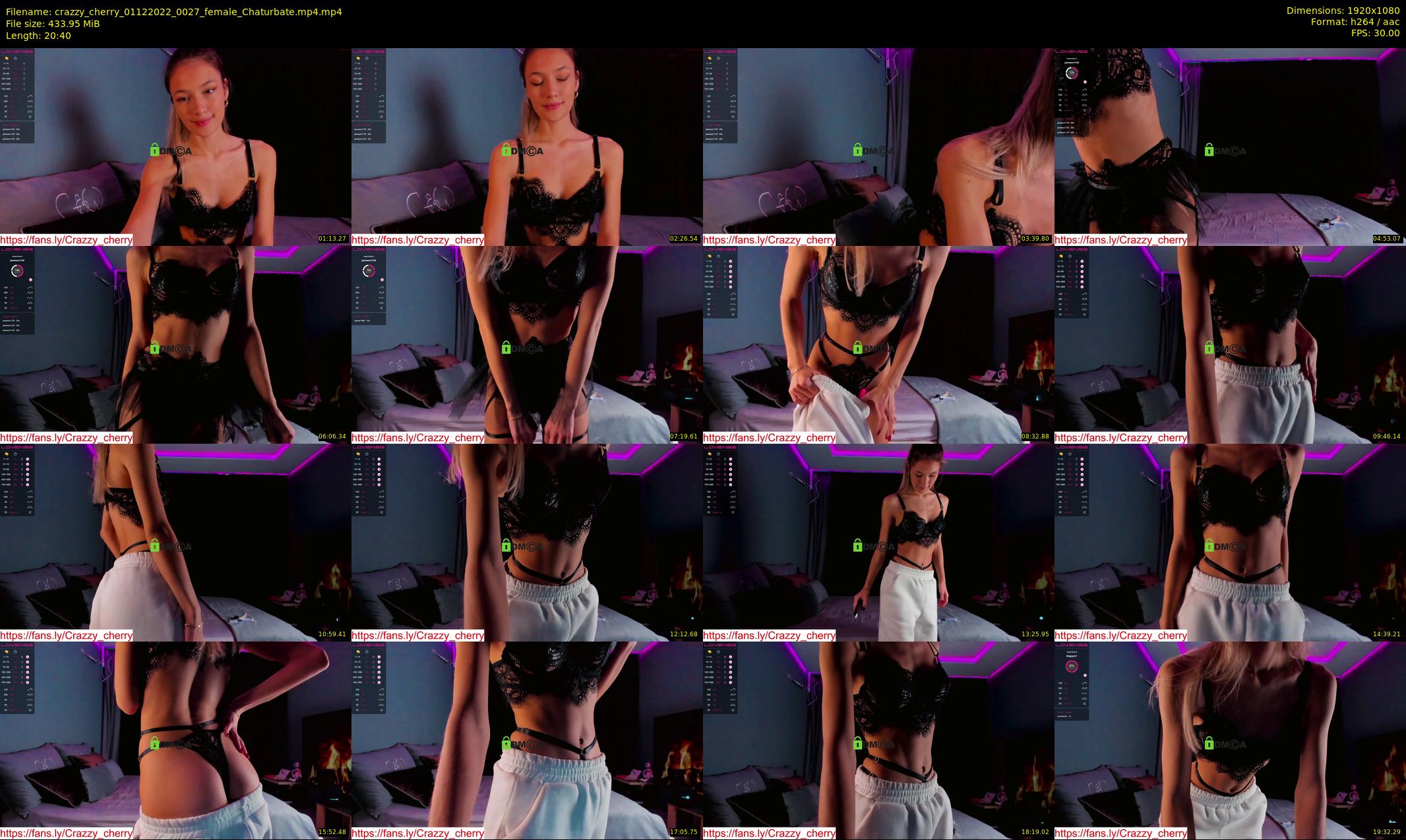 crazzy_cherry — 21 minute Chaturbate female cam show recording, 1080p, Dec 1, 2022