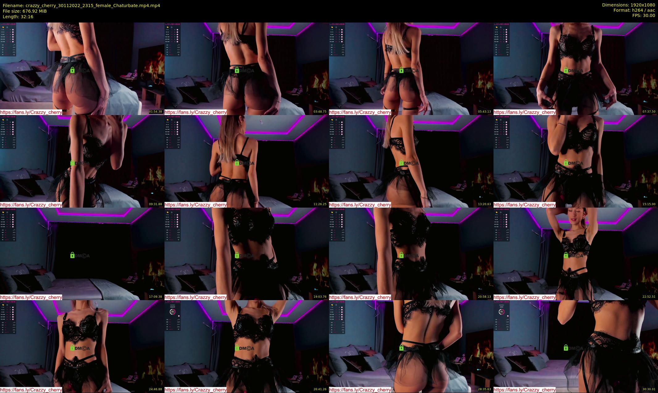 crazzy_cherry — 33 minute Chaturbate female cam show recording, 1080p, Nov 30, 2022