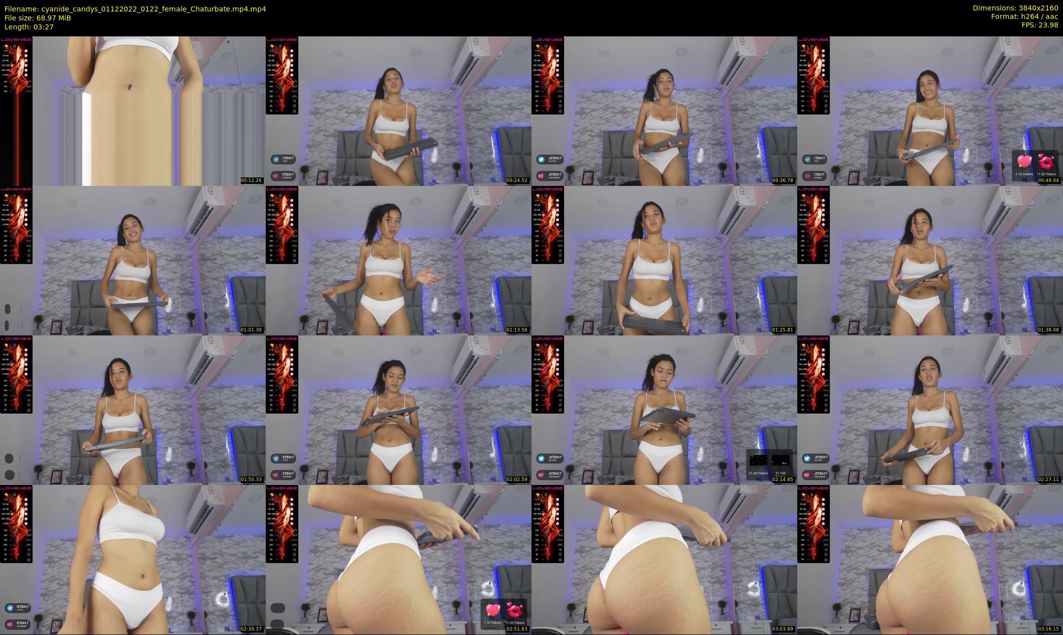 cyanide_candys — 4 minute Chaturbate female cam show recording, 4K, Dec 1, 2022