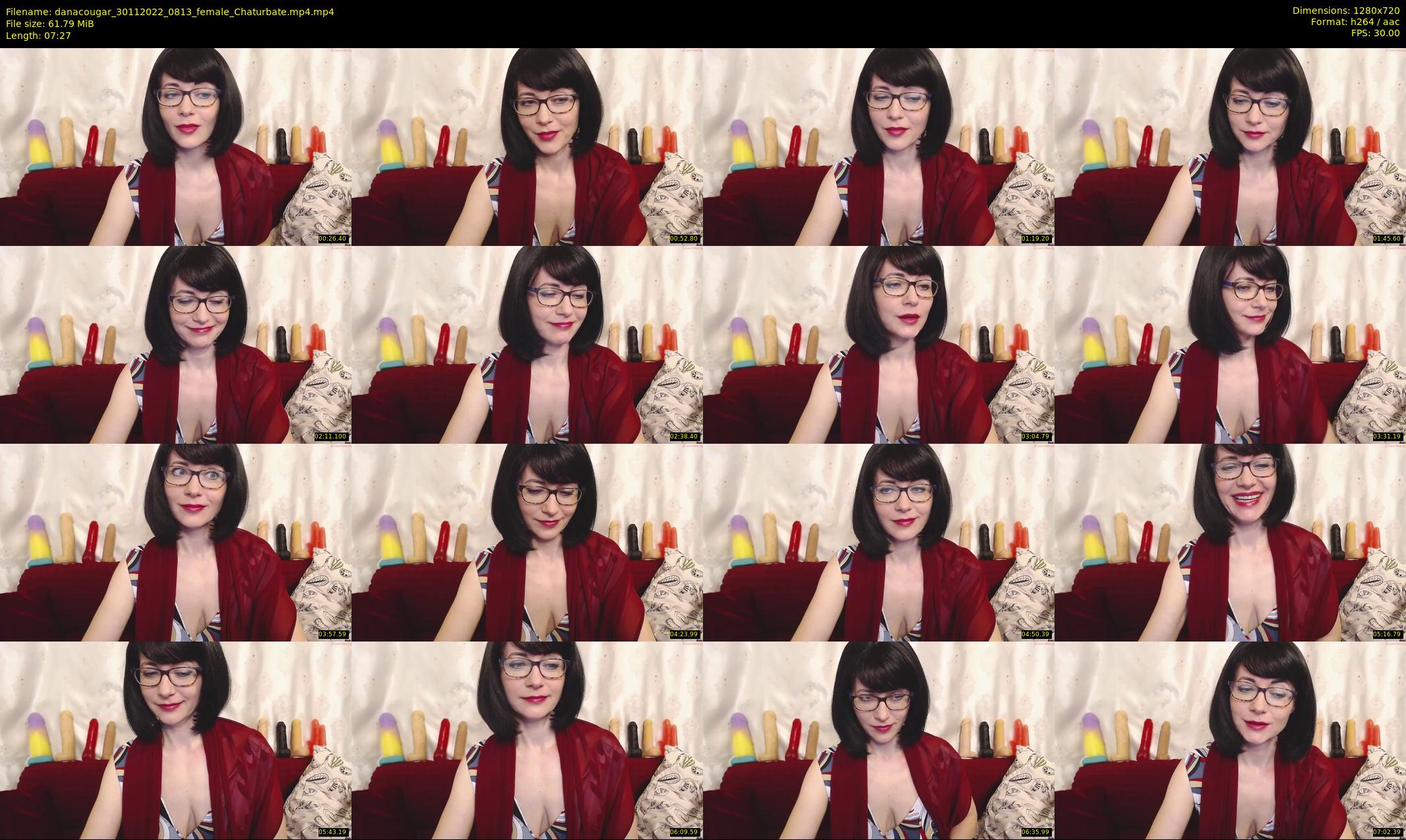 danacougar — 8 minute Chaturbate female cam show recording, 720p, Nov 30, 2022
