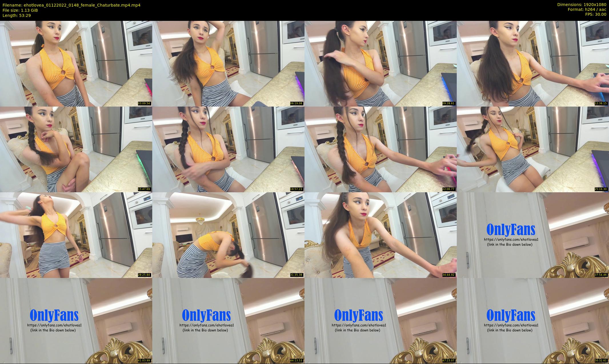 ehotlovea — 54 minute Chaturbate female cam show recording, 1080p, Dec 1, 2022