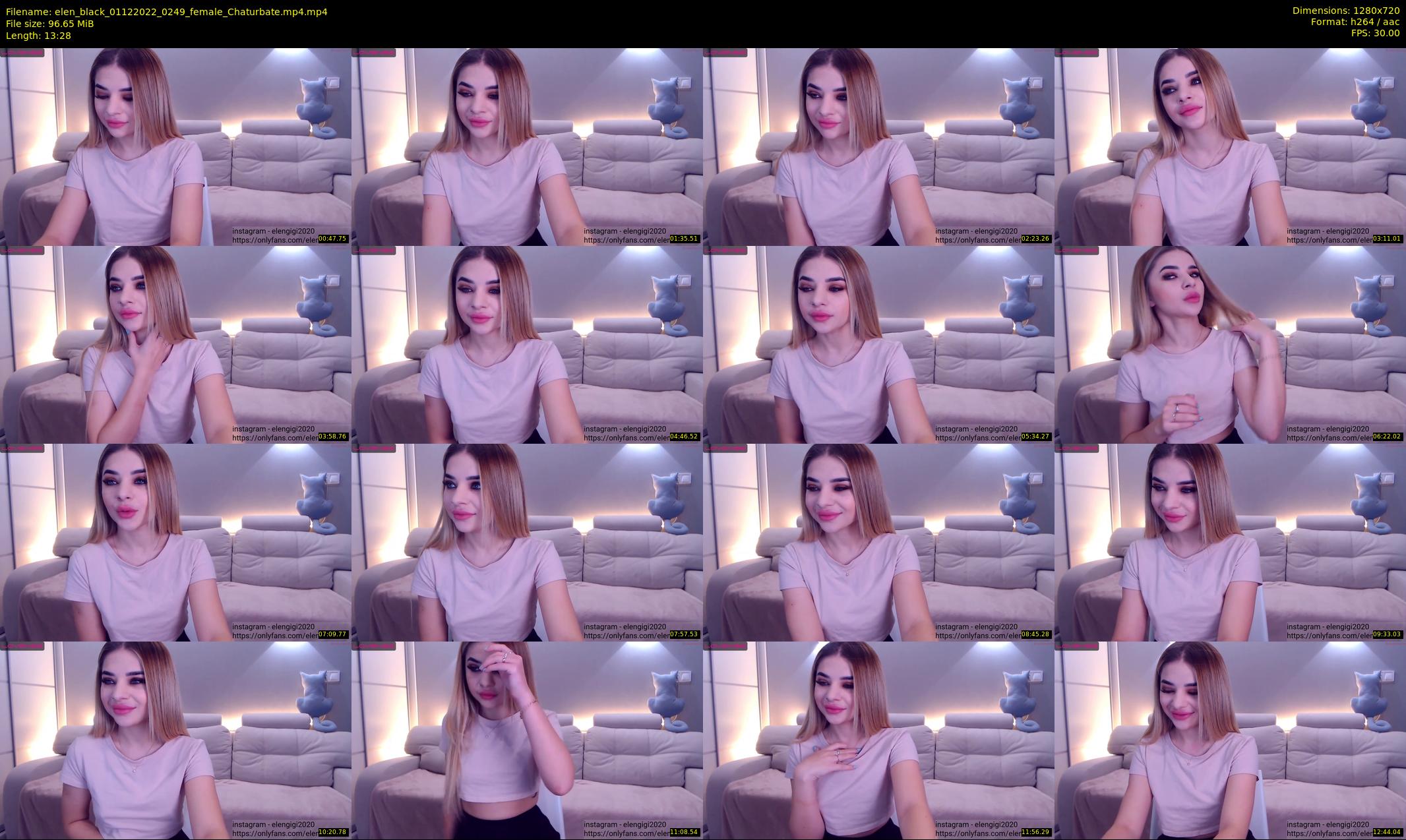 elen_black — 14 minute Chaturbate female cam show recording, 720p, Dec 1, 2022