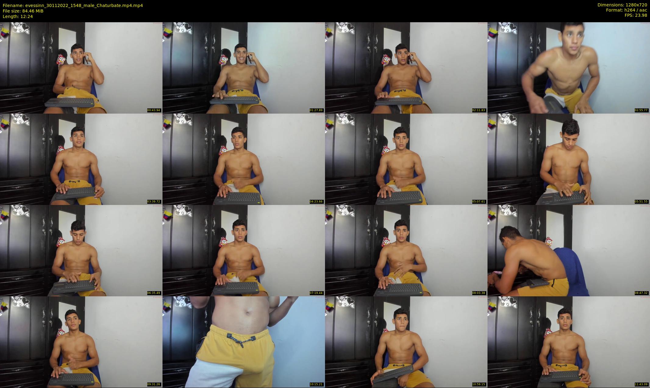 evessinn — 13 minute Chaturbate male cam show recording, 720p, Nov 30, 2022