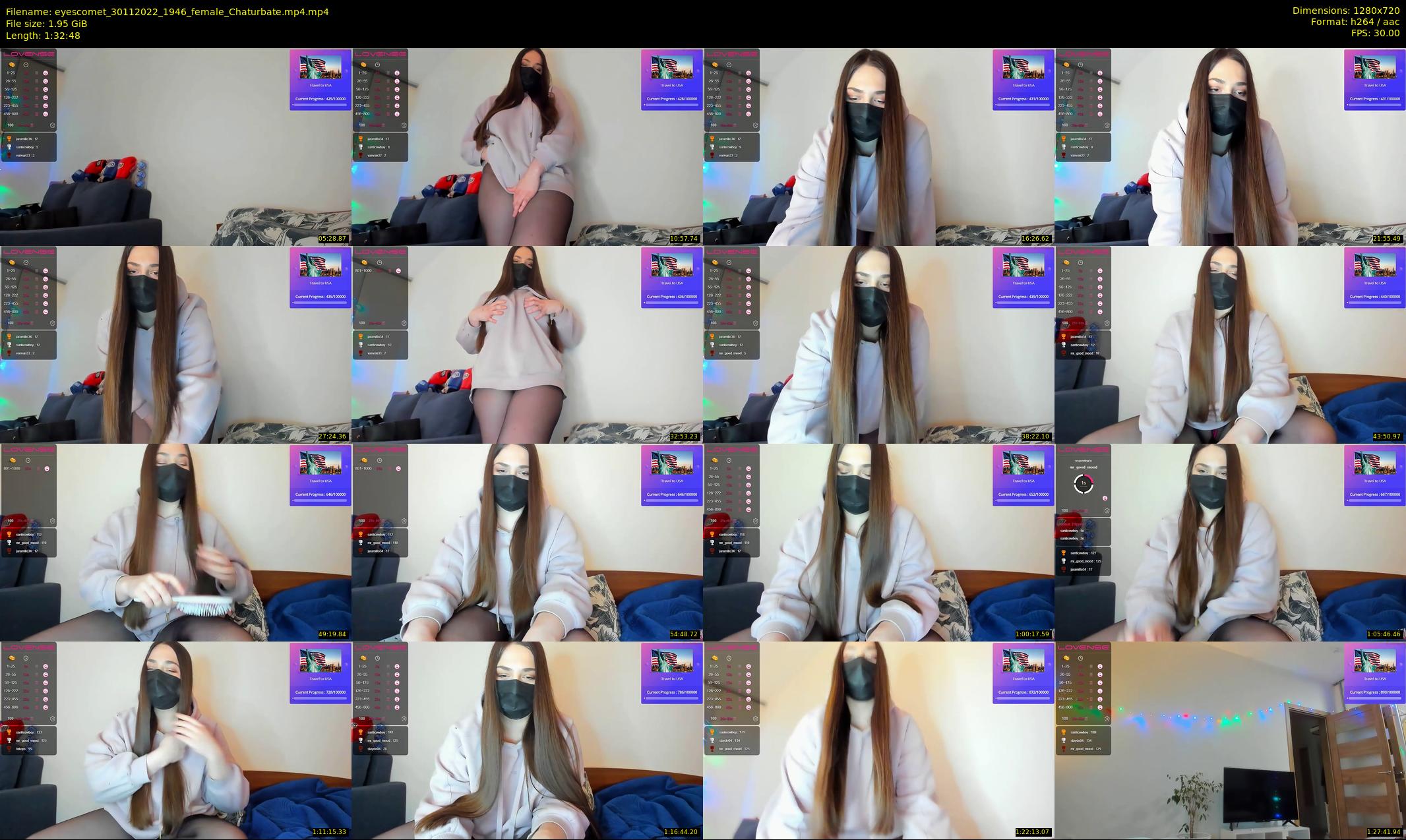 eyescomet — 93 minute Chaturbate female cam show recording, 720p, Nov 30, 2022