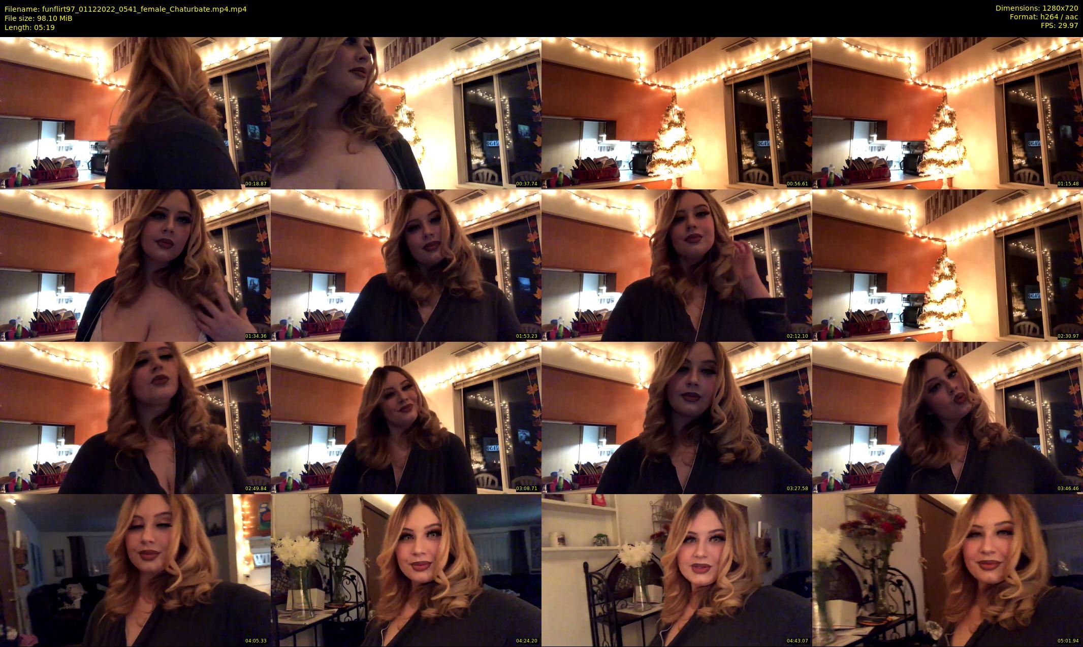 funflirt97 — 6 minute Chaturbate female cam show recording, 720p, Dec 1, 2022