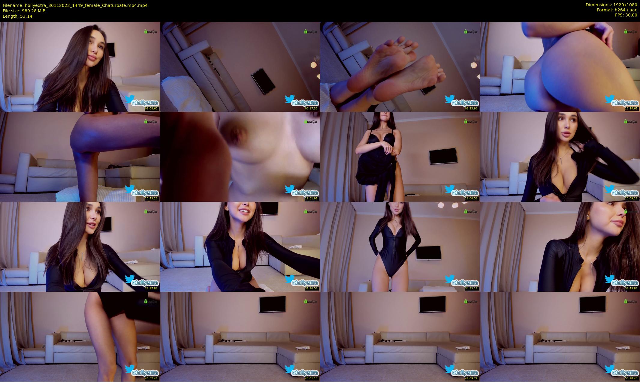 hollyextra — 54 minute Chaturbate female cam show recording, 1080p, Nov 30, 2022