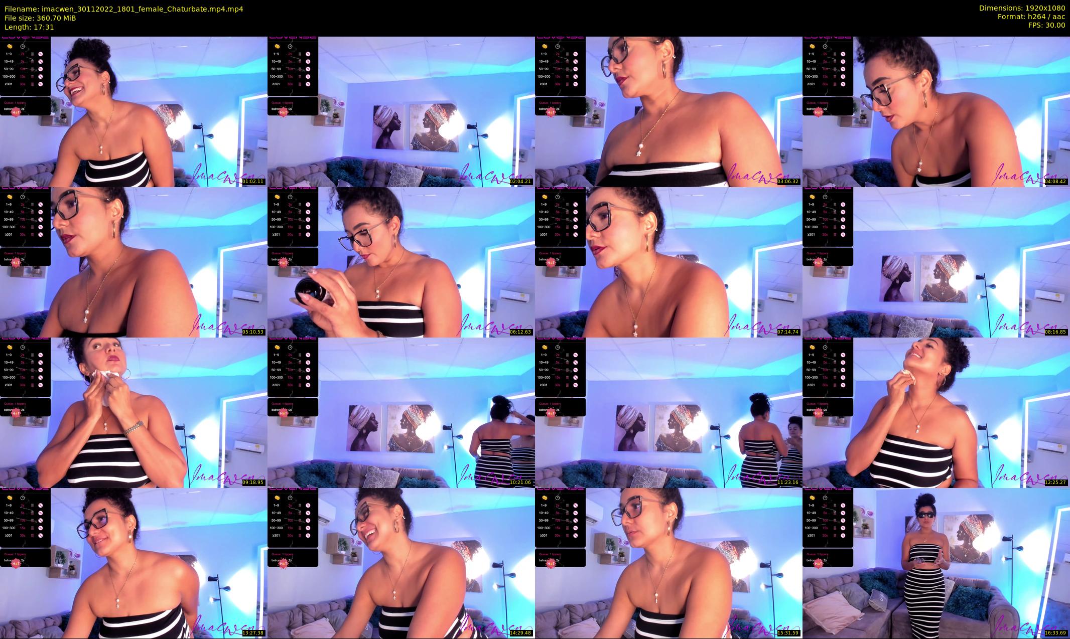 imacwen — 18 minute Chaturbate female cam show recording, 1080p, Nov 30, 2022
