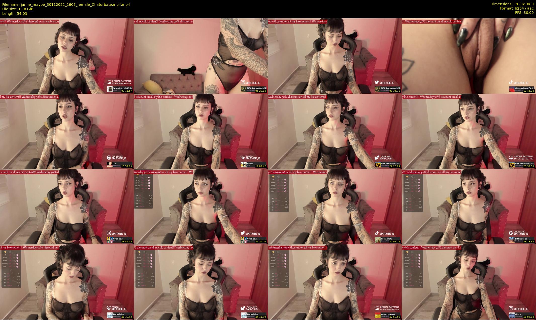 janne_maybe — 55 minute Chaturbate female cam show recording, 1080p, Nov 30, 2022