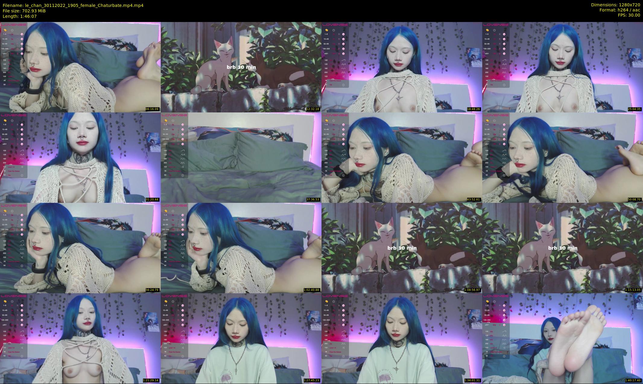 le_chan — 107 minute Chaturbate female cam show recording, 720p, Nov 30, 2022