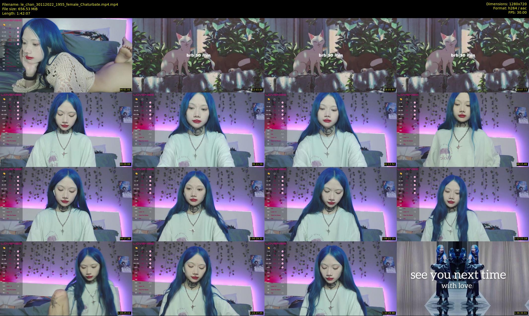 le_chan — 103 minute Chaturbate female cam show recording, 720p, Nov 30, 2022
