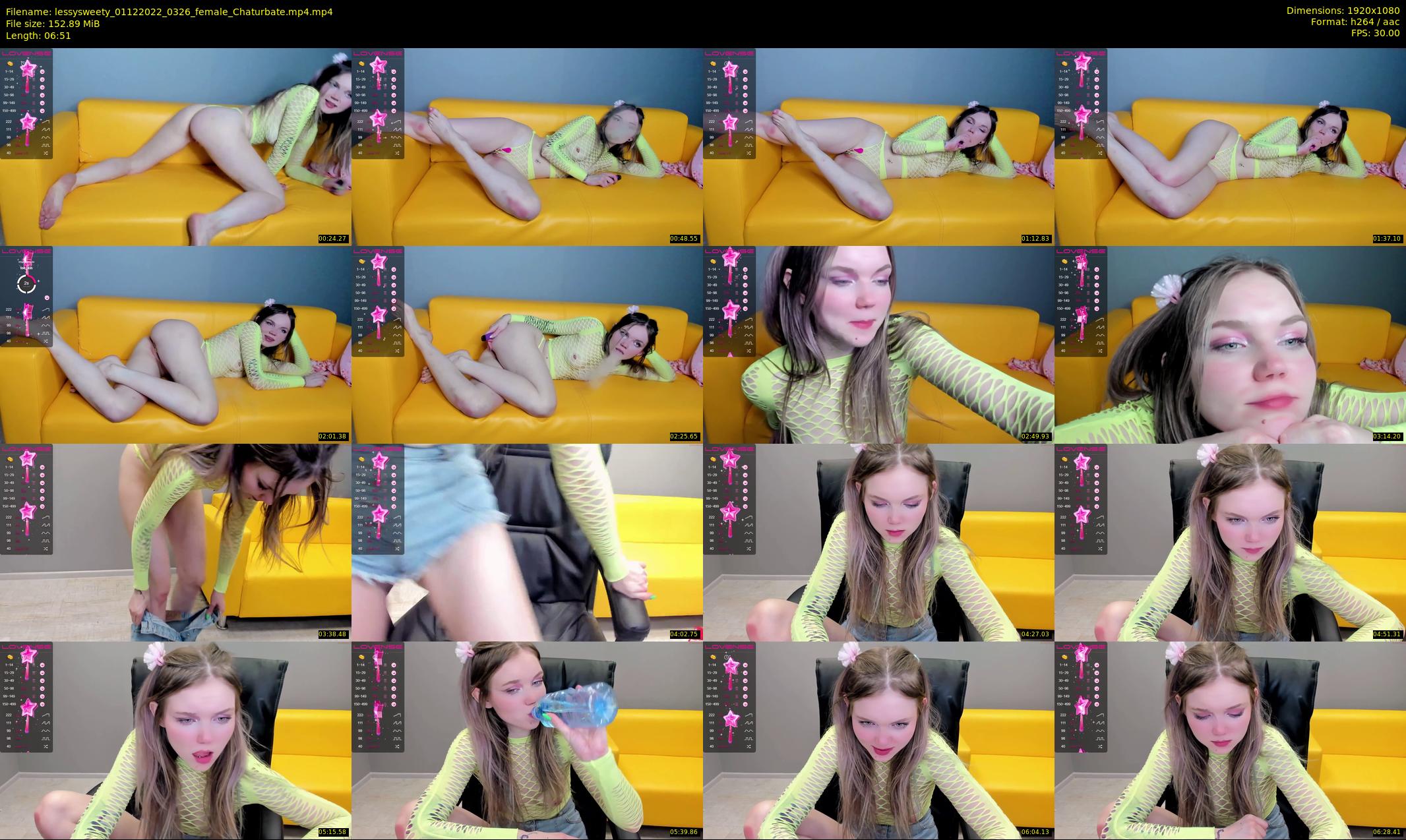 lessysweety — 7 minute Chaturbate female cam show recording, 1080p, Dec 1, 2022