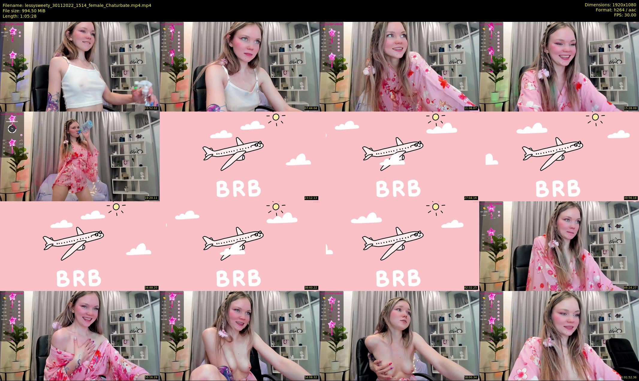 lessysweety — 66 minute Chaturbate female cam show recording, 1080p, Nov 30, 2022