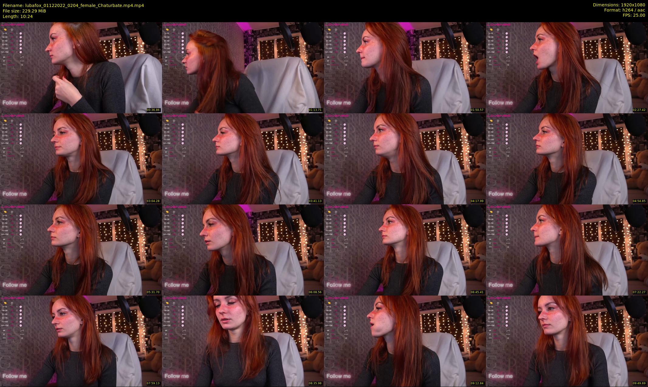 lubafox — 11 minute Chaturbate female cam show recording, 1080p, Dec 1, 2022