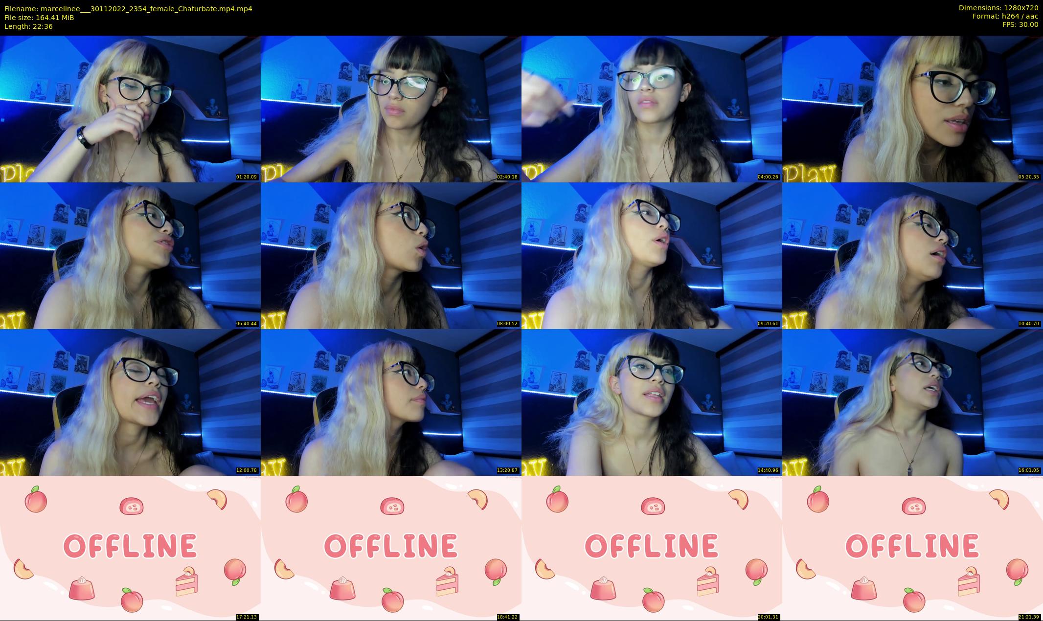 marcelinee__ — 23 minute Chaturbate female cam show recording, 720p, Nov 30, 2022
