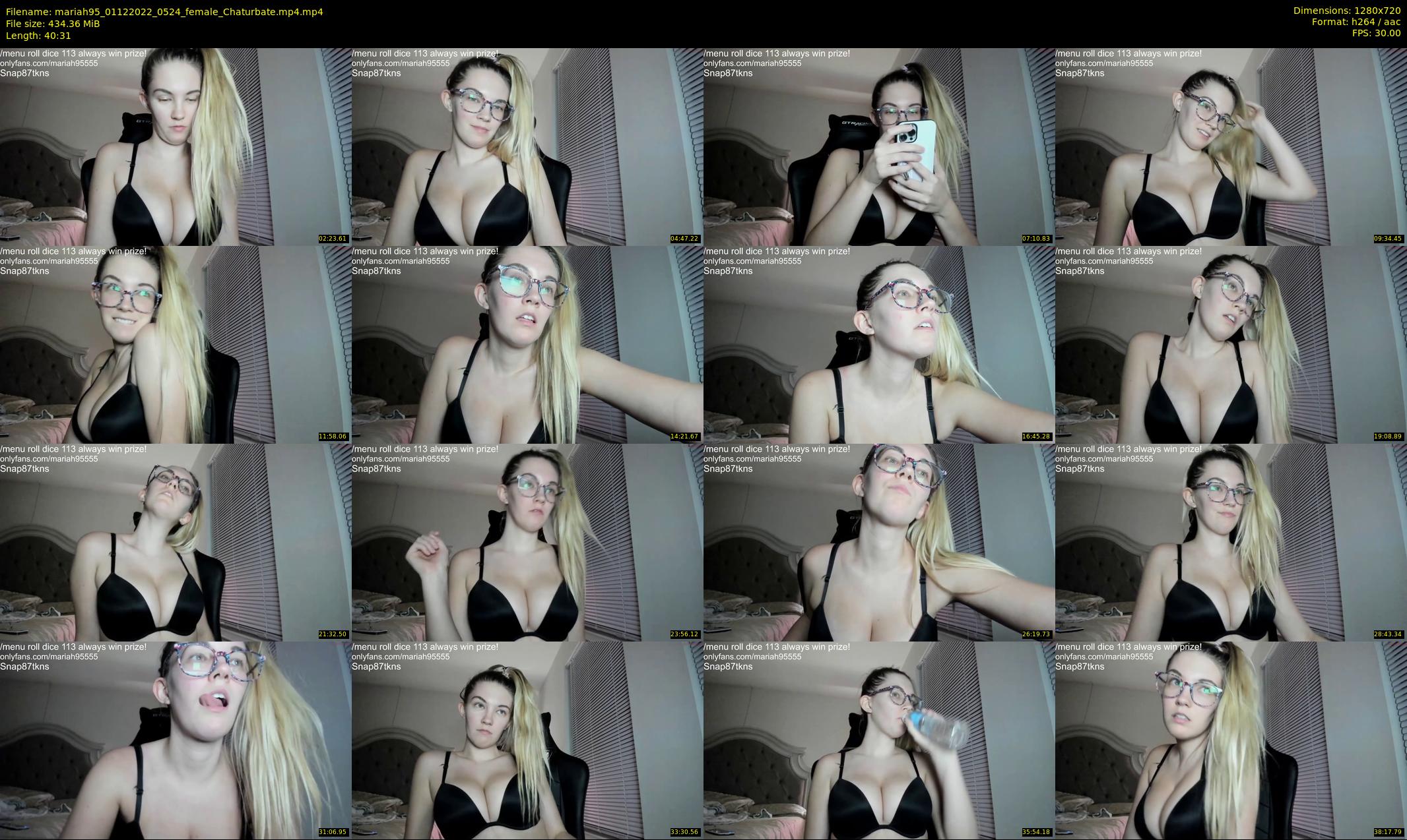 mariah95 — 41 minute Chaturbate female cam show recording, 720p, Dec 1, 2022