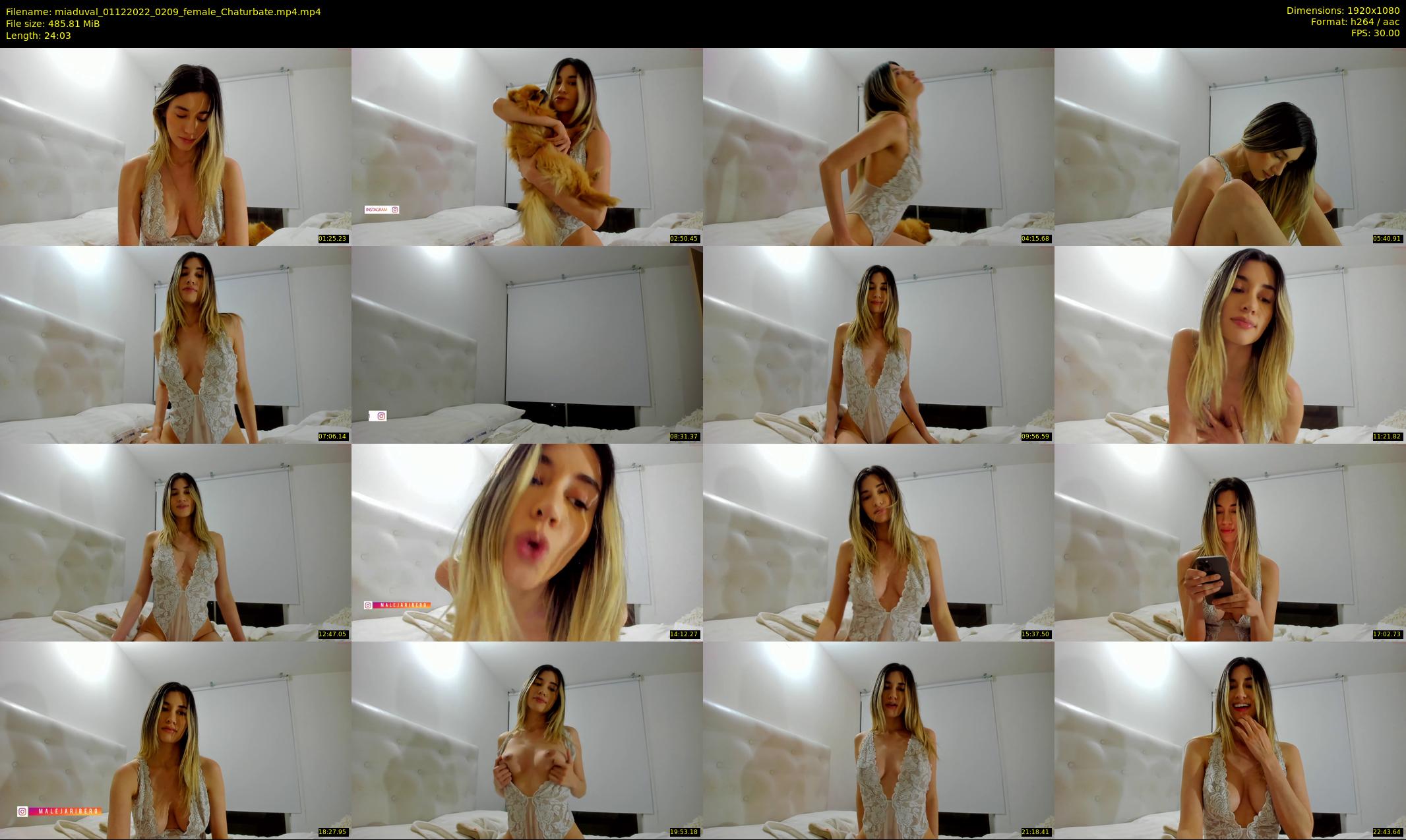 miaduval — 25 minute Chaturbate female cam show recording, 1080p, Dec 1, 2022
