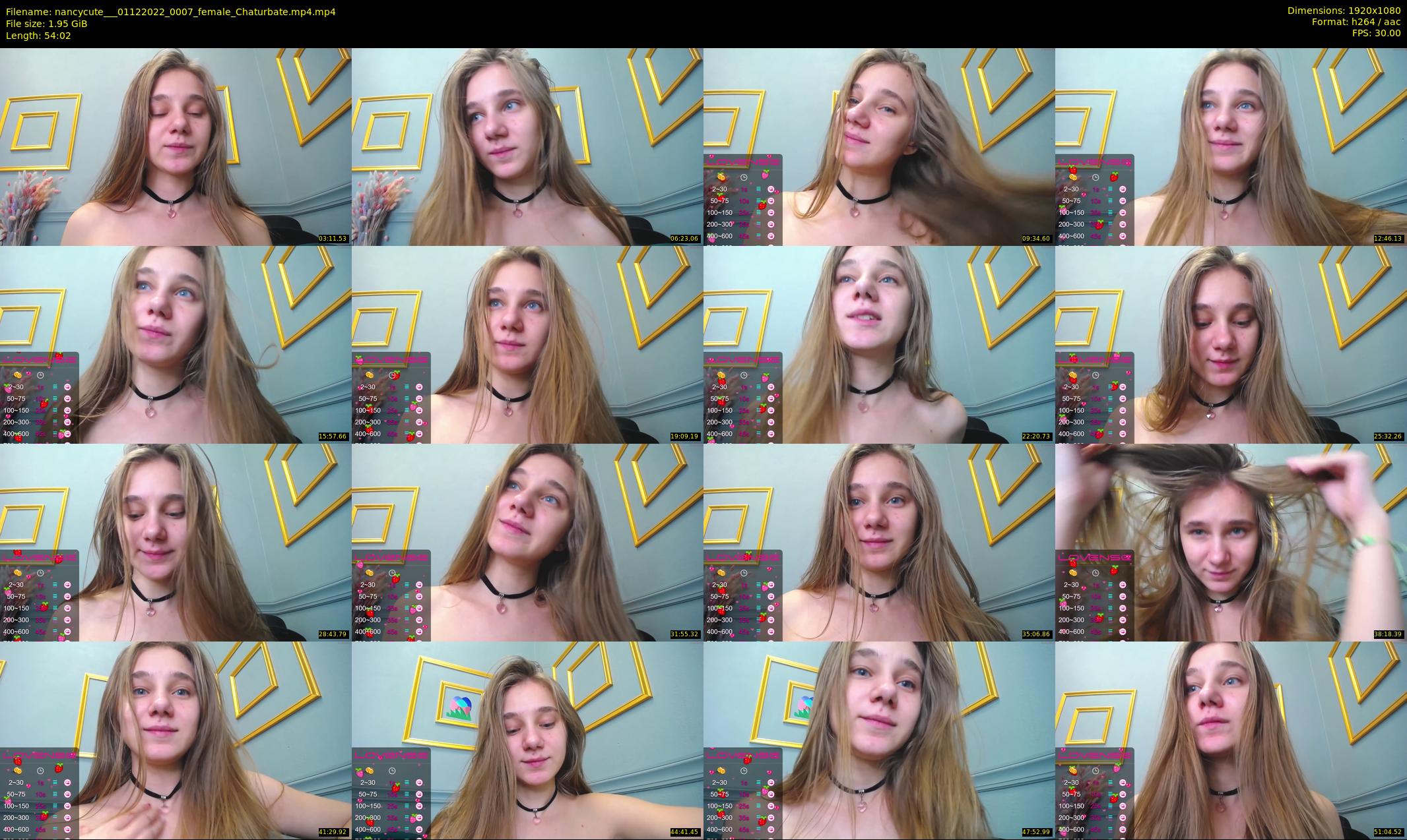 nancycute__ — 55 minute Chaturbate female cam show recording, 1080p, Dec 1, 2022