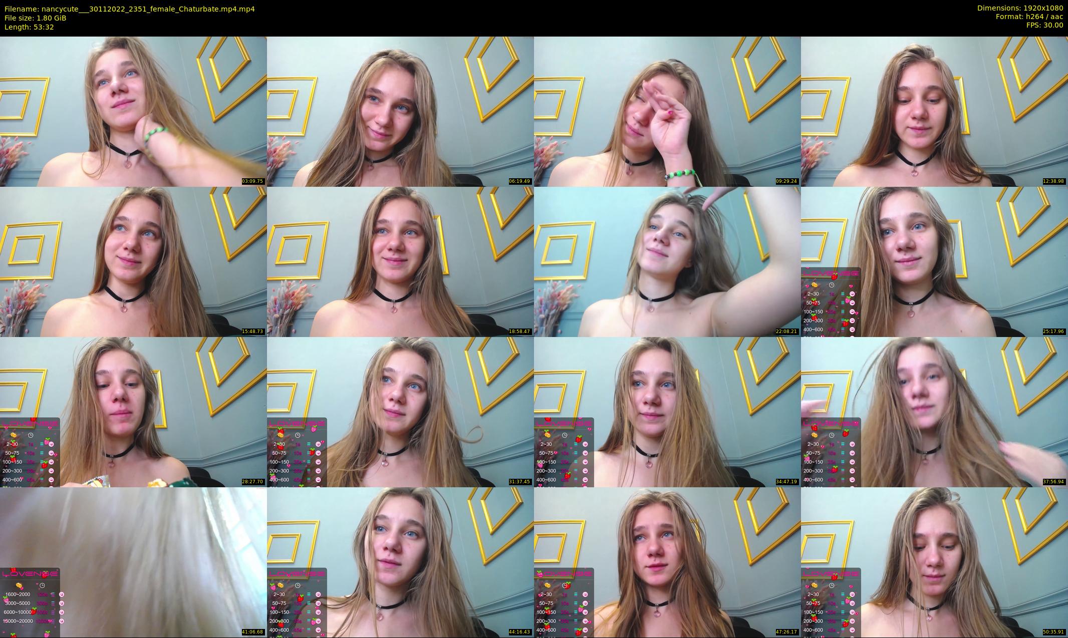 nancycute__ — 54 minute Chaturbate female cam show recording, 1080p, Nov 30, 2022