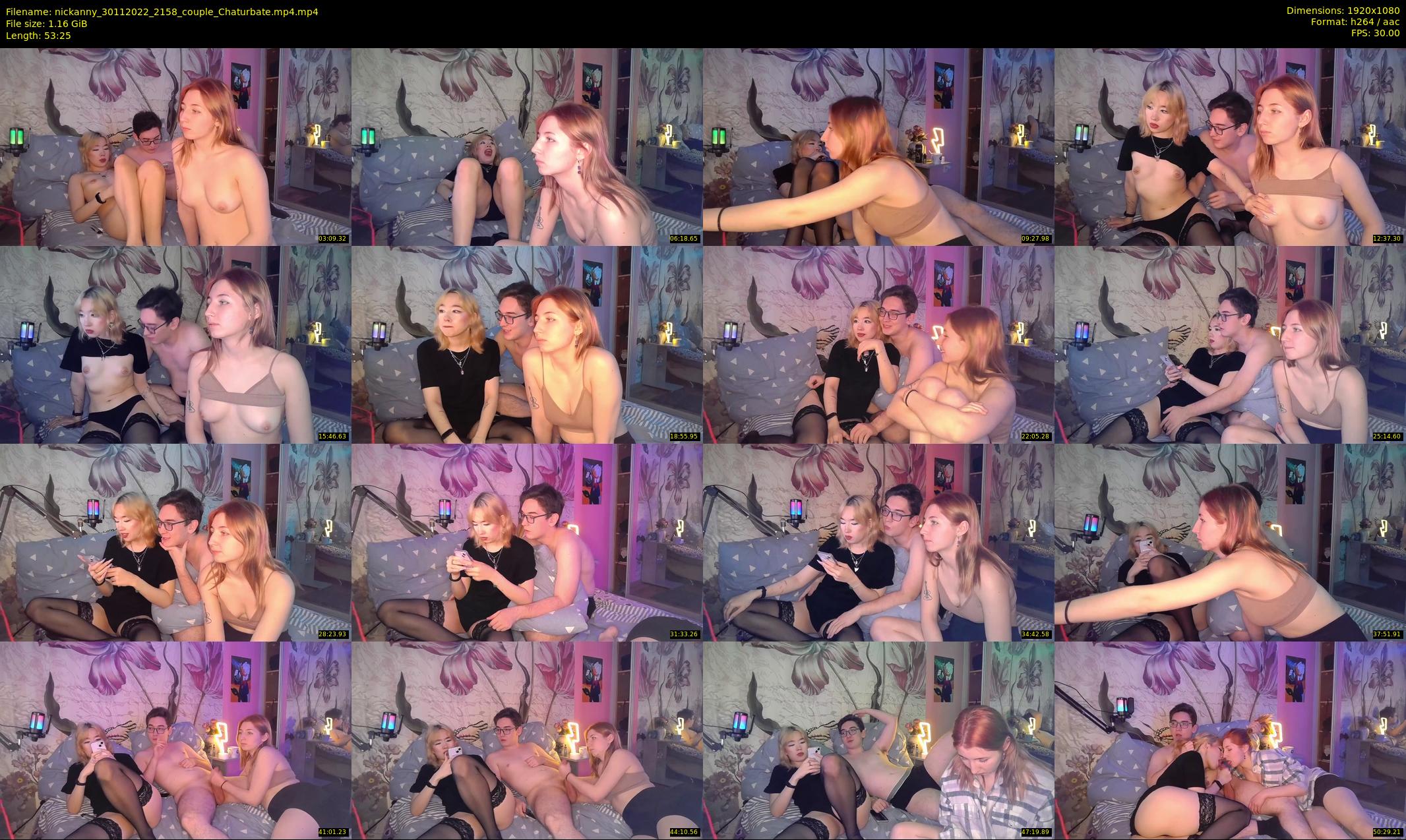 nickanny — 54 minute Chaturbate couple cam show recording, 1080p, Nov 30, 2022